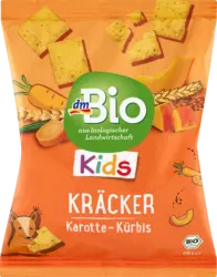 dmBio Kindersnack Kräcker Karotte-Kürbis ab 3 Jahren