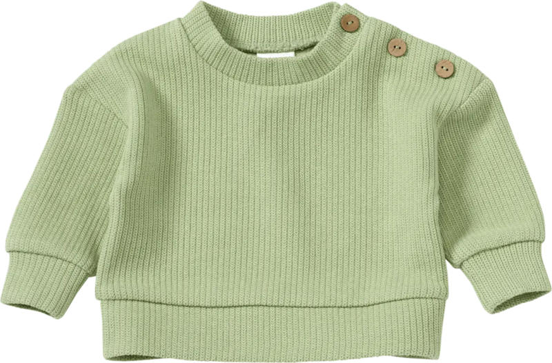 ALANA Pullover mit Ripp-Struktur, grün, Gr. 62