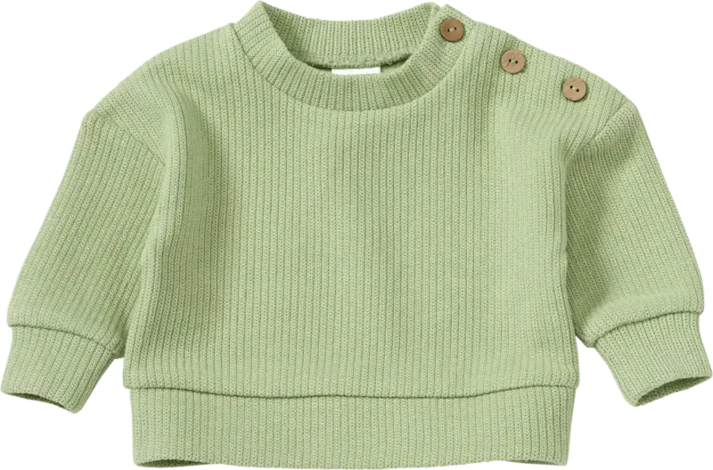 ALANA Pullover mit Ripp-Struktur, grün, Gr. 62