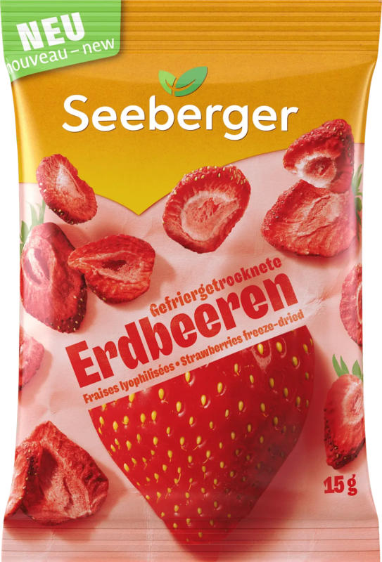 Seeberger Trockenfrüchte, Erdbeeren gefriergetrocknet