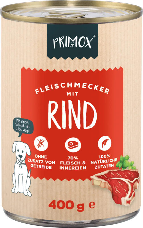 Primox Nassfutter Hund Rind