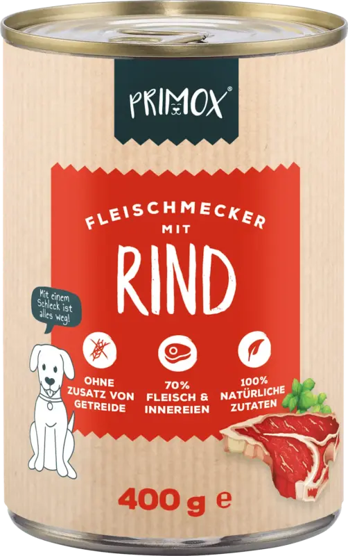 Primox Nassfutter Hund Rind