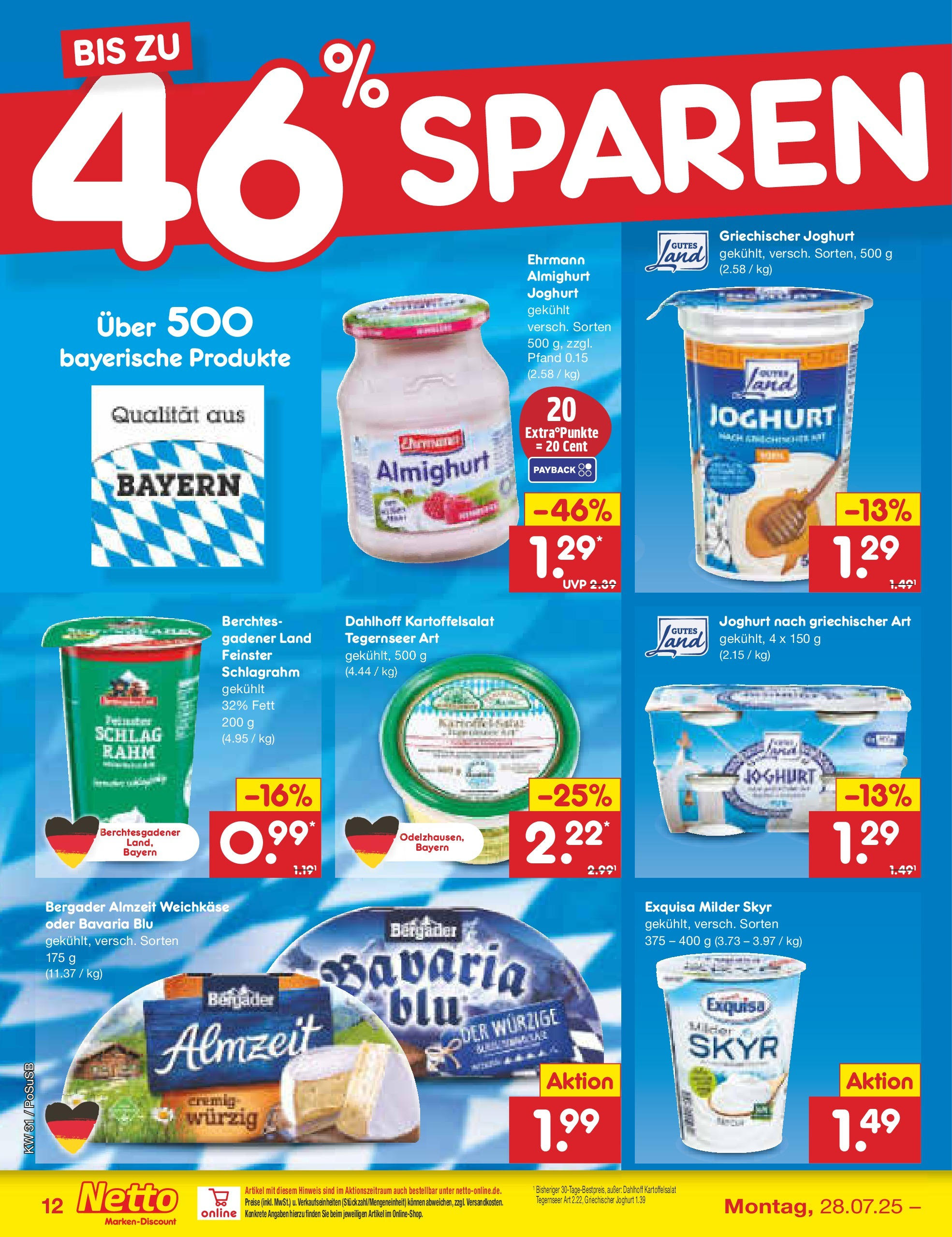 Netto Marken-Discount prospekt Regensburg (ab 28.07.2025) » Angebote | Seite: 18 | Produkte: Joghurt, Skyr, Exquisa Netto Marken-Discount prospekt Regensburg (ab 28.07.2025) » Angebote | Seite: 18 | Produkte: Joghurt, Skyr, Exquisa