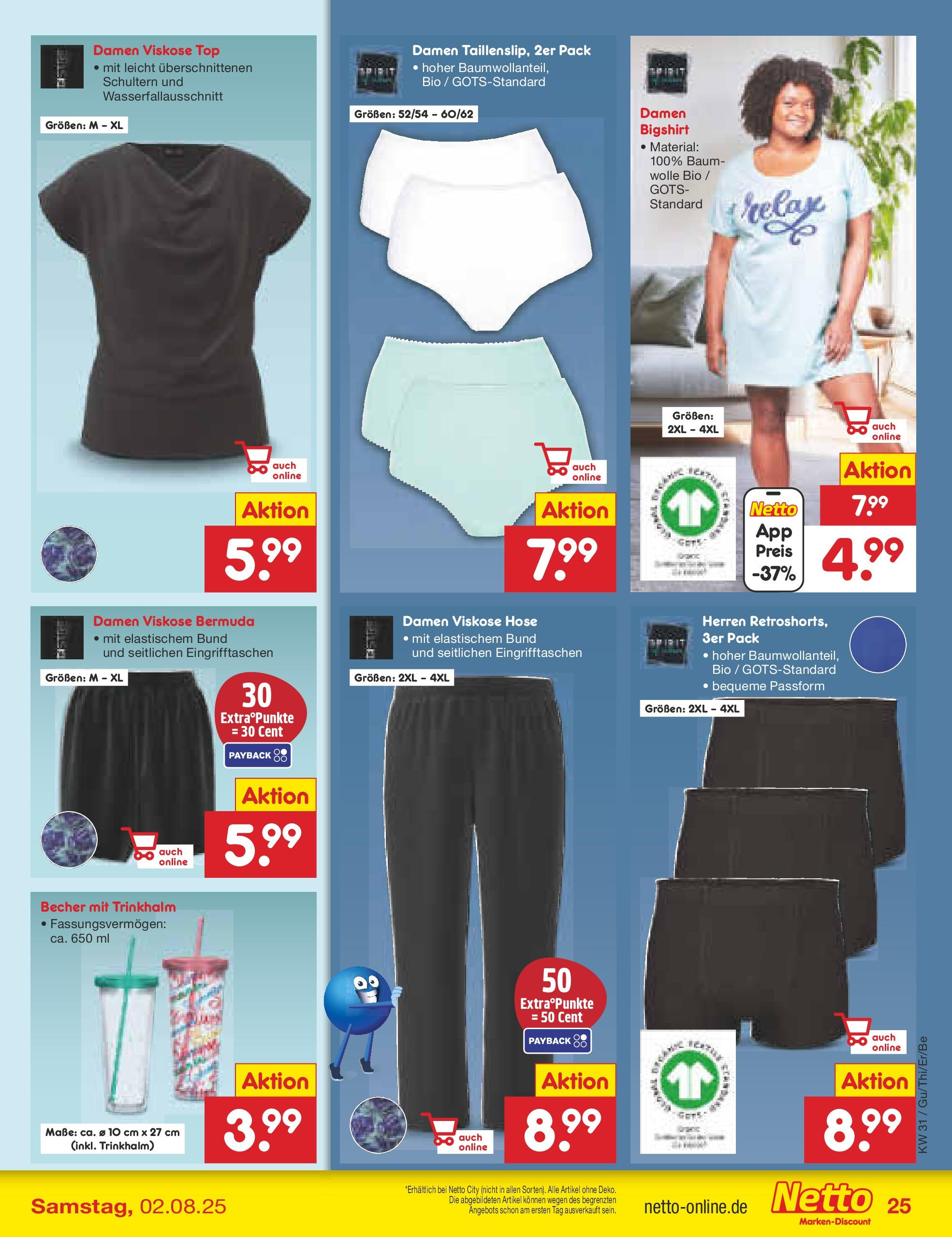Netto Marken-Discount prospekt Berlin-Spandau (ab 28.07.2025) » Angebote | Seite: 43 | Produkte: Top, Bermuda, Hose Netto Marken-Discount prospekt Berlin-Spandau (ab 28.07.2025) » Angebote | Seite: 43 | Produkte: Top, Bermuda, Hose