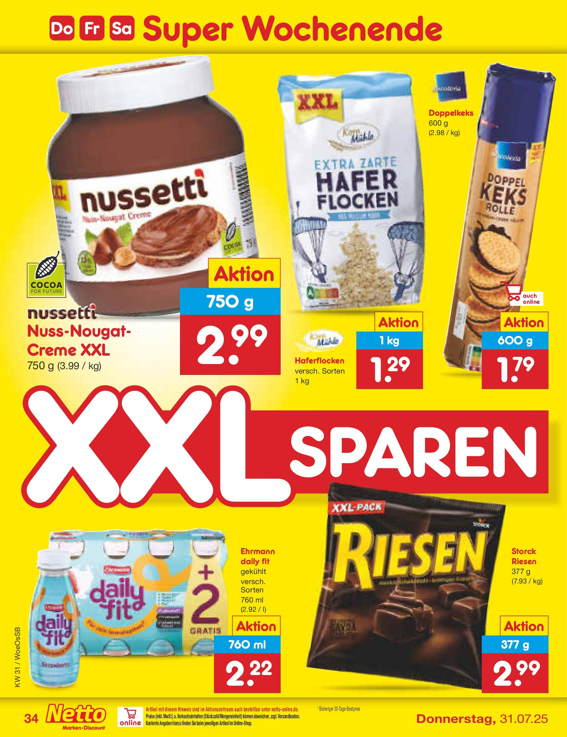 Netto Marken-Discount prospekt Gemmingen	 (ab 27.07.2025) » Angebote | Seite: 56 | Produkte: Creme, Flocken