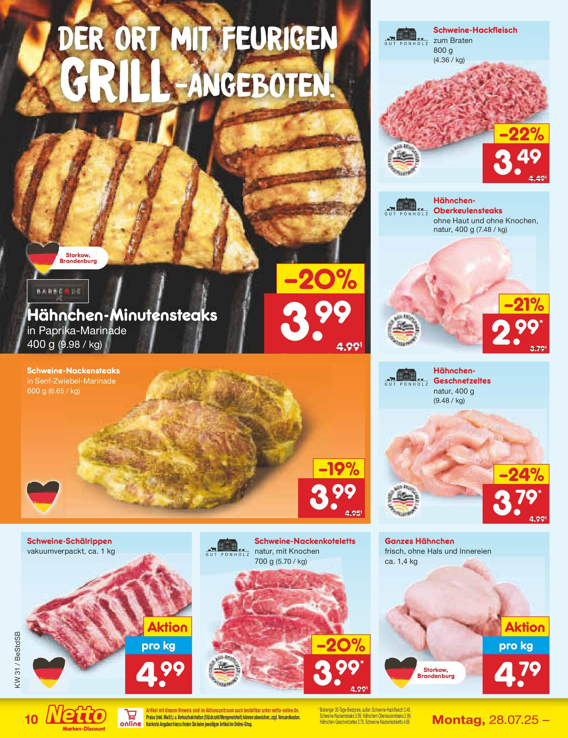 Netto Marken-Discount prospekt Berlin-Spandau (ab 28.07.2025) » Angebote | Seite: 14 | Produkte: Grill, Hahnchen Netto Marken-Discount prospekt Berlin-Spandau (ab 28.07.2025) » Angebote | Seite: 14 | Produkte: Grill, Hahnchen