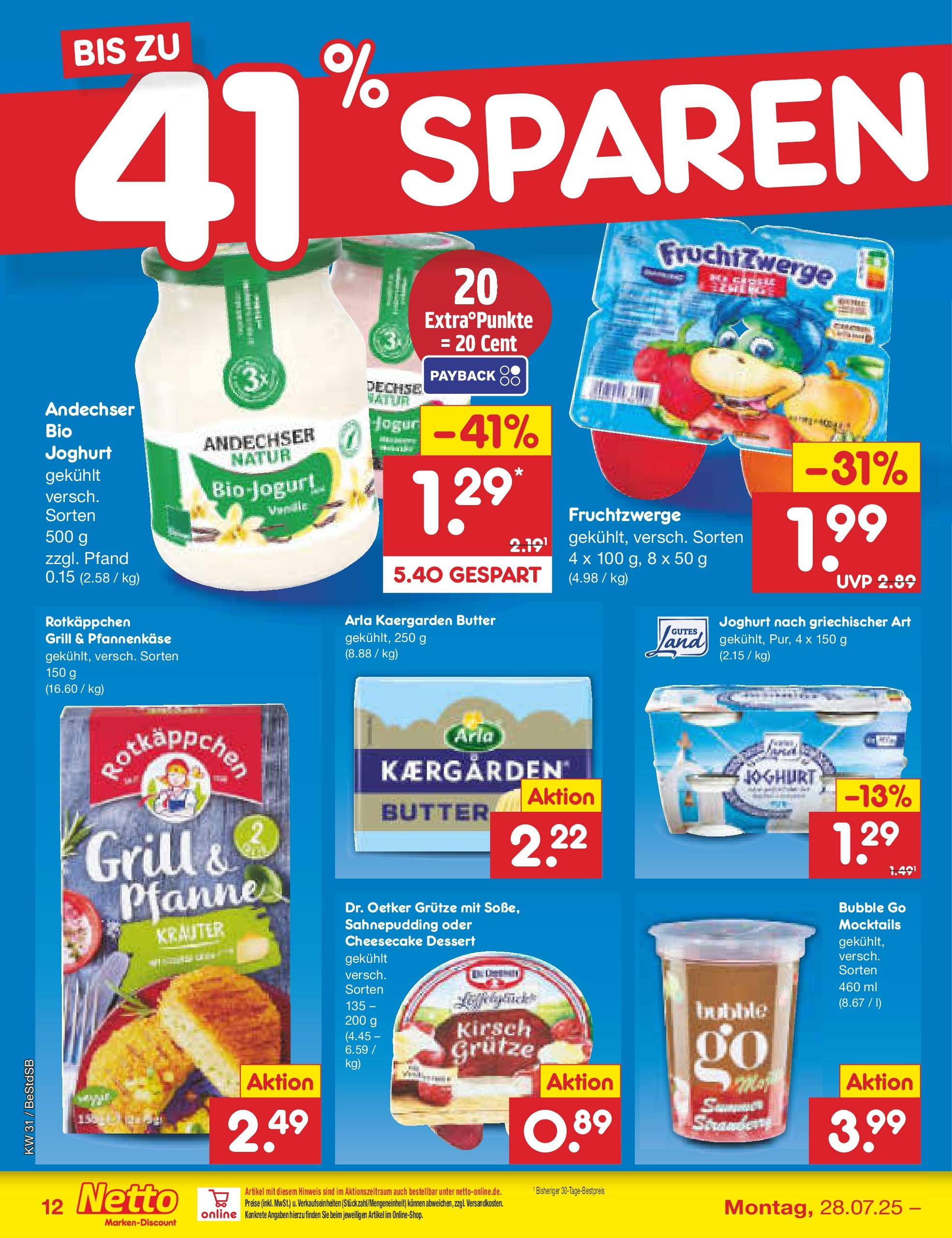 Netto Marken-Discount prospekt Berlin-Spandau (ab 28.07.2025) » Angebote | Seite: 18 | Produkte: Grill, Butter, Joghurt, Rotkäppchen Netto Marken-Discount prospekt Berlin-Spandau (ab 28.07.2025) » Angebote | Seite: 18 | Produkte: Grill, Butter, Joghurt, Rotkäppchen