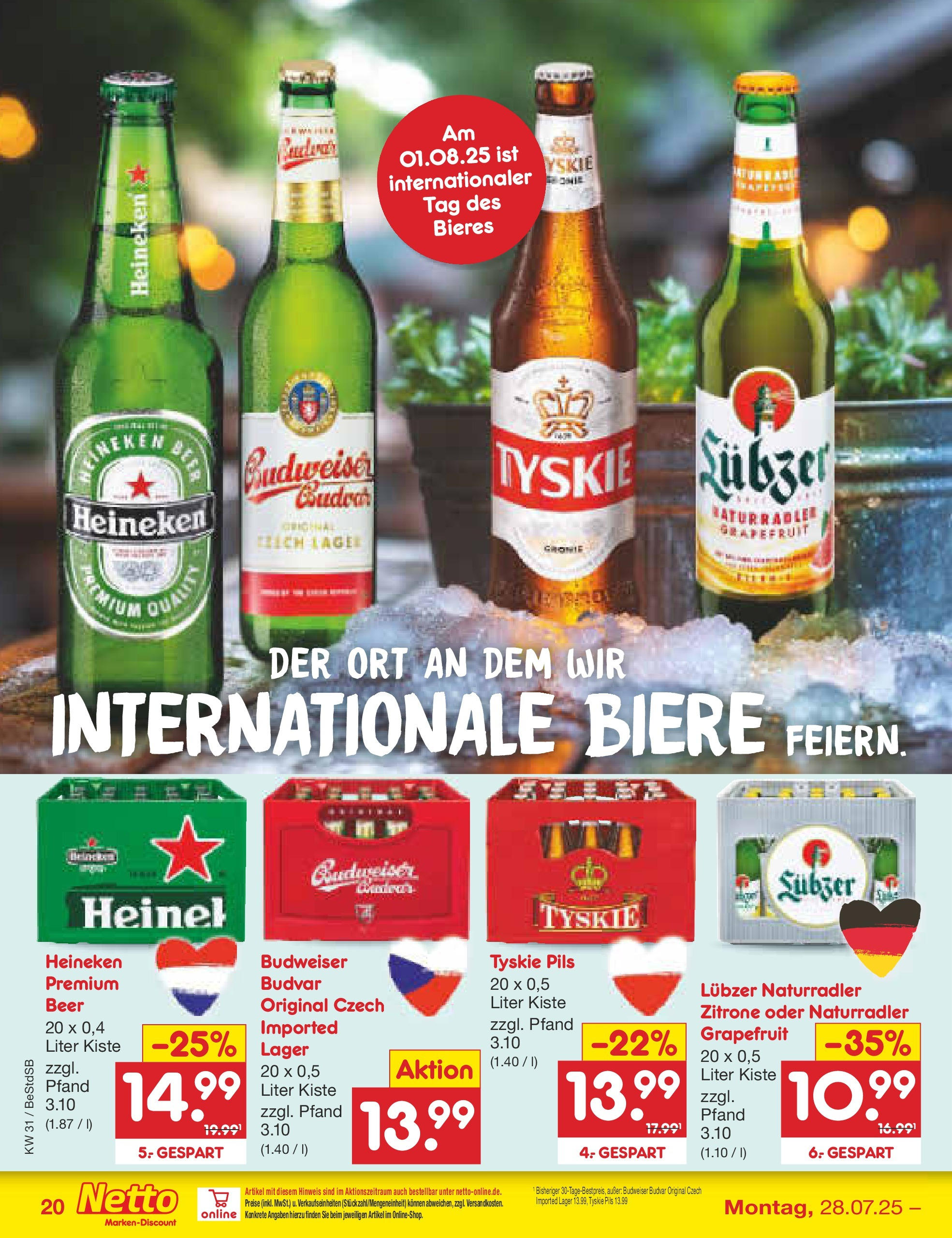 Netto Marken-Discount prospekt Berlin-Spandau (ab 28.07.2025) » Angebote | Seite: 32 | Produkte: Grapefruit, Zitrone, Budweiser, Lubzer Netto Marken-Discount prospekt Berlin-Spandau (ab 28.07.2025) » Angebote | Seite: 32 | Produkte: Grapefruit, Zitrone, Budweiser, Lubzer