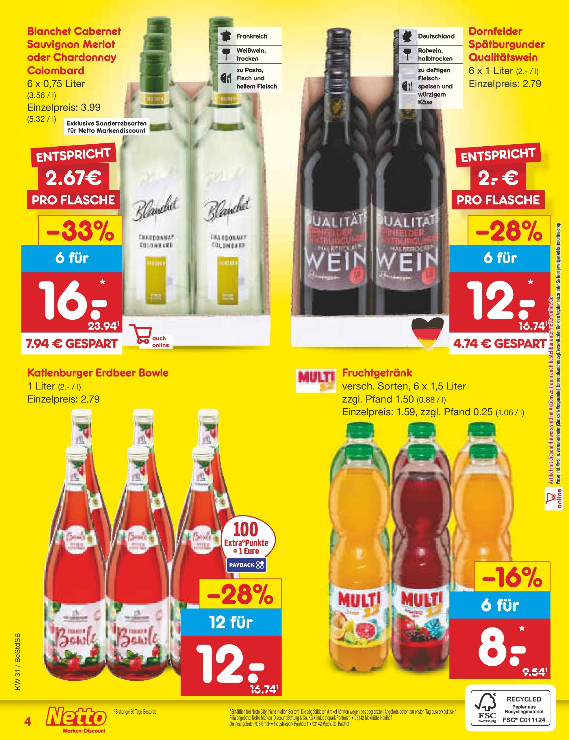 Netto Marken-Discount prospekt Berlin-Spandau (ab 28.07.2025) » Angebote | Seite: 37 | Produkte: Käse, Merlot, Fisch, Wein Netto Marken-Discount prospekt Berlin-Spandau (ab 28.07.2025) » Angebote | Seite: 37 | Produkte: Käse, Merlot, Fisch, Wein