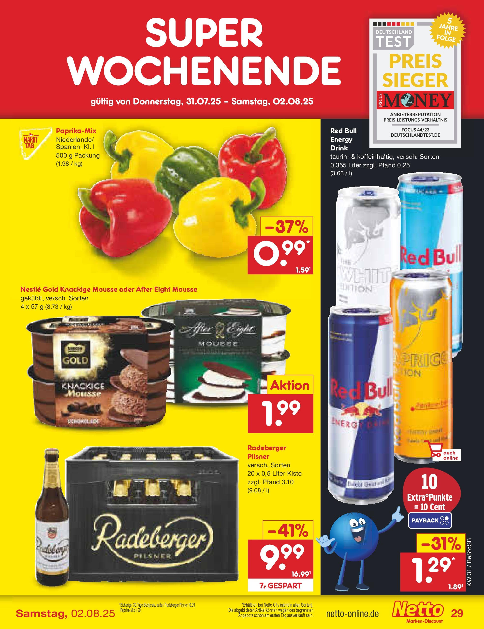 Netto Marken-Discount prospekt Berlin-Spandau (ab 28.07.2025) » Angebote | Seite: 51 | Produkte: Red bull, Energy, Radeberger pilsner Netto Marken-Discount prospekt Berlin-Spandau (ab 28.07.2025) » Angebote | Seite: 51 | Produkte: Red bull, Energy, Radeberger pilsner