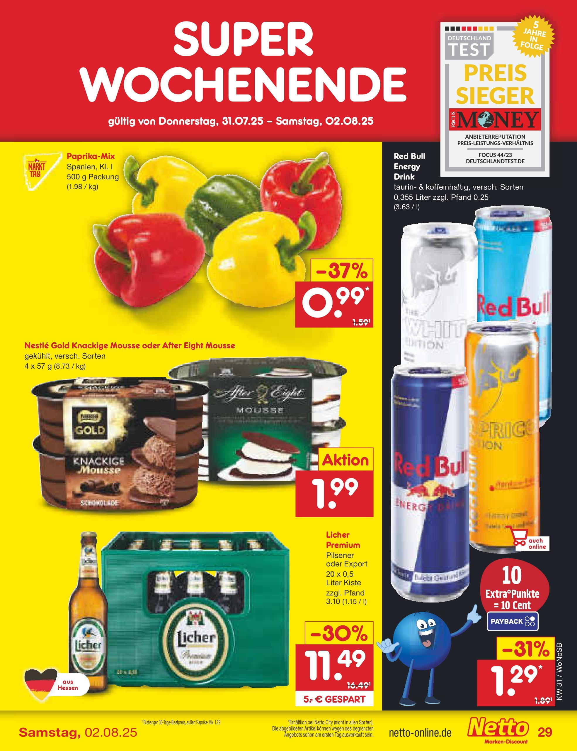 Netto Marken-Discount prospekt Lahnau (ab 28.07.2025) » Angebote | Seite: 51 | Produkte: Red bull, Energy Netto Marken-Discount prospekt Lahnau (ab 28.07.2025) » Angebote | Seite: 51 | Produkte: Red bull, Energy