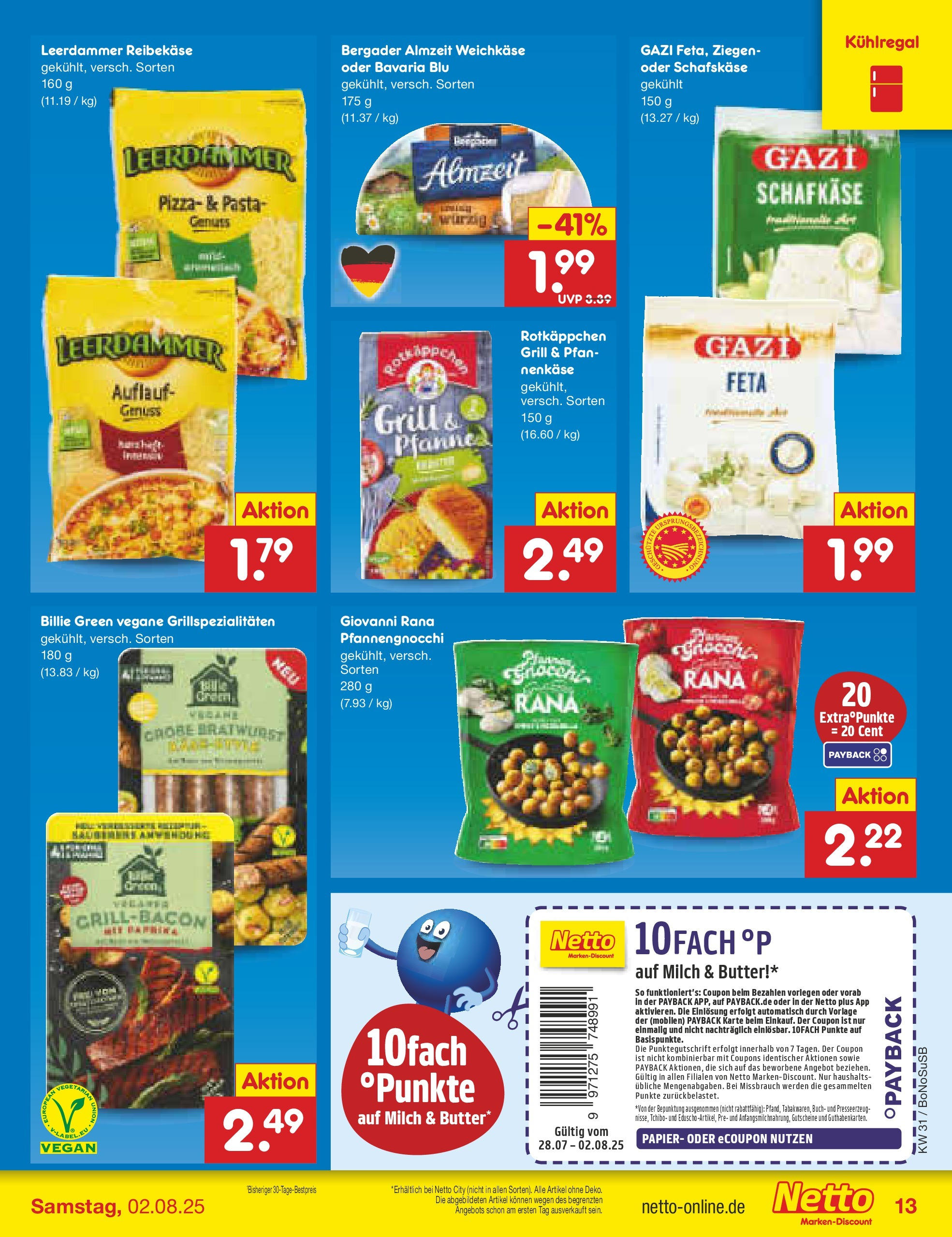 Netto Marken-Discount prospekt Herne (ab 28.07.2025) » Angebote | Seite: 14 | Produkte: Bratwurst, Rotkäppchen, Pasta, Reibekase Netto Marken-Discount prospekt Herne (ab 28.07.2025) » Angebote | Seite: 14 | Produkte: Bratwurst, Rotkäppchen, Pasta, Reibekase