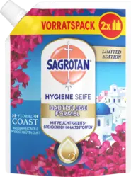 Sagrotan Flüssigseife Floral Coast Wassermelonen & Pfirsichblüten Duft, Nachfüllpack