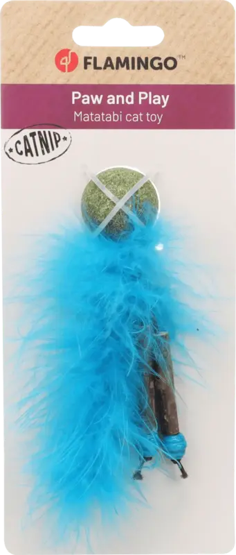 Flamingo Katzenspielzeug Boleo mit Katzenminze