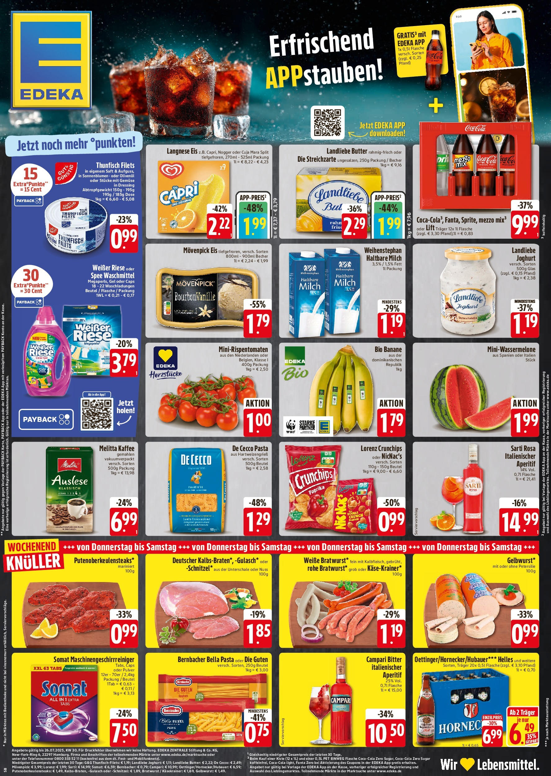 Edeka prospekt Bad Reichenhall (ab 23.07.2025) » Angebote Online | Seite: 1 | Produkte: Thunfisch, Dressing, Schnitzel, Gulasch Edeka prospekt Bad Reichenhall (ab 23.07.2025) » Angebote Online | Seite: 1 | Produkte: Thunfisch, Dressing, Schnitzel, Gulasch