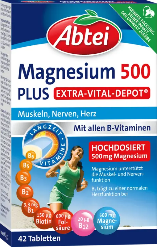 Abtei Magnesium 500 Plus Vital Depot Tabletten 42 St