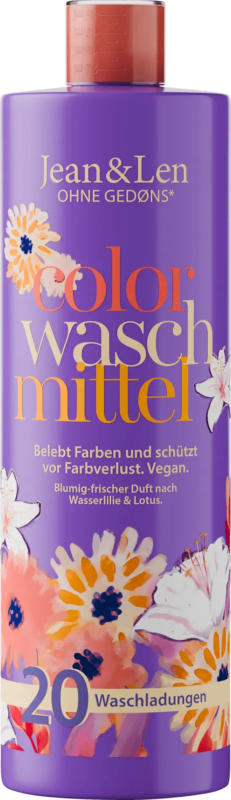 Jean&Len Colorwaschmittel flüssig Wasserlilie&Lotus