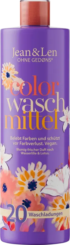 Jean&Len Colorwaschmittel flüssig Wasserlilie&Lotus