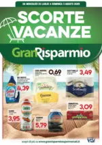 Gran Risparmio Scorte vacanze - al 03.08.2025
