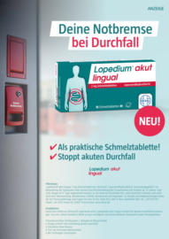Lopedium® akut lingual - Deine Notbremse bei Durchfall