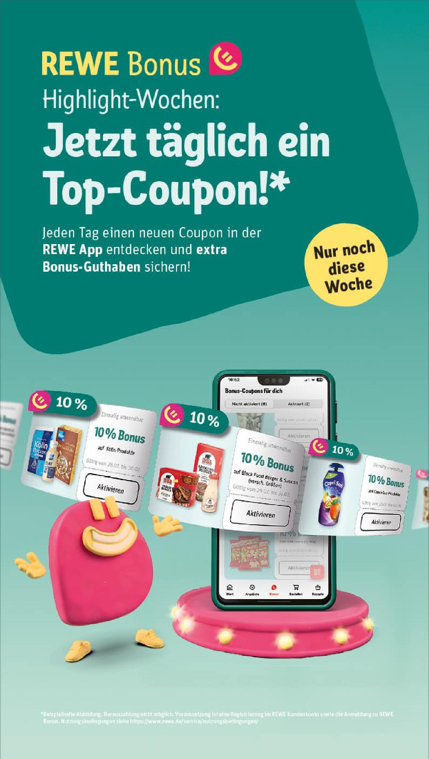 REWE Prospekt ab 27.07.2025 zum Blättern » Angebote | Seite: 3 | Produkte: Kolln, Burger REWE Prospekt ab 27.07.2025 zum Blättern » Angebote | Seite: 3 | Produkte: Kolln, Burger