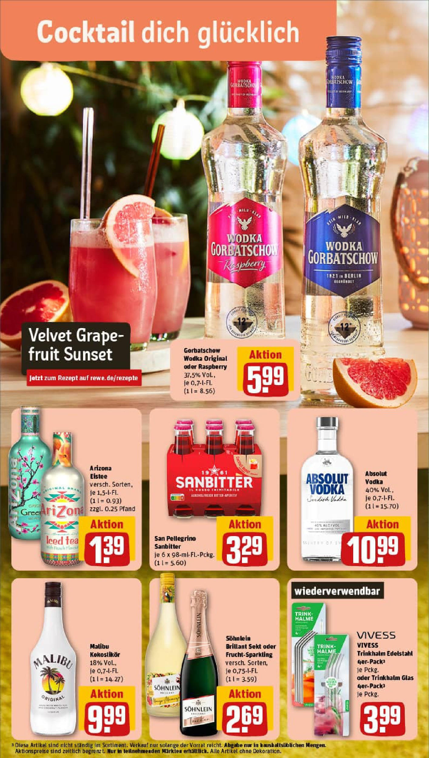 REWE Prospekt ab 27.07.2025 zum Blättern » Angebote | Seite: 6 | Produkte: Sekt, Wodka gorbatschow, Vodka, Wodka