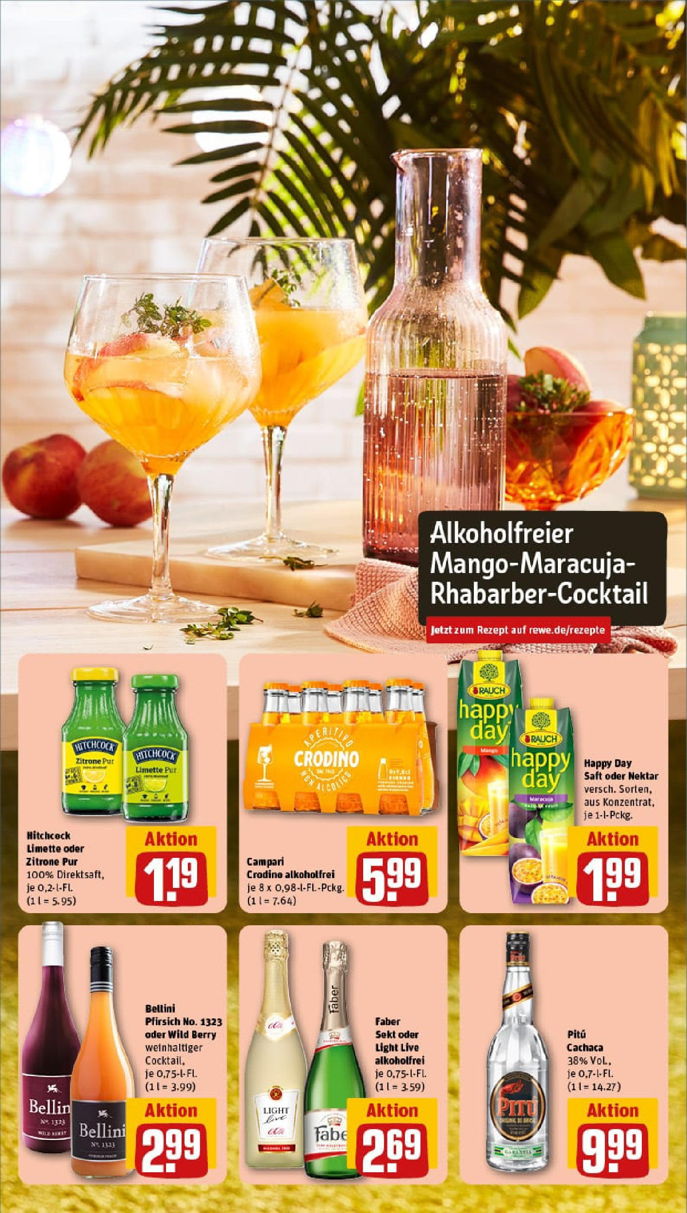 REWE Prospekt ab 27.07.2025 zum Blättern » Angebote | Seite: 9 | Produkte: Sekt, Pfirsich, Limette, Saft