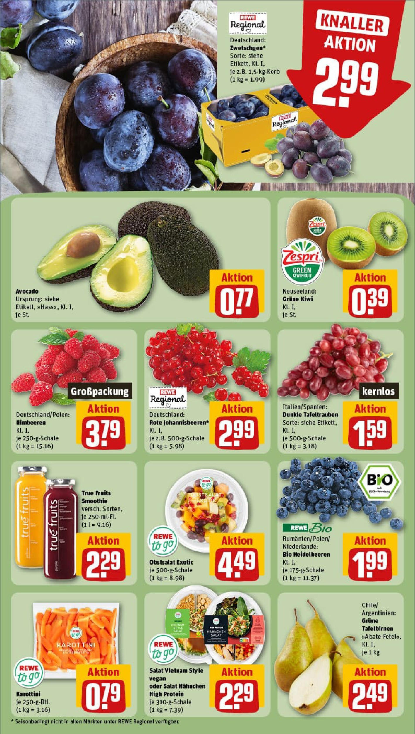 REWE Prospekt ab 27.07.2025 zum Blättern » Angebote | Seite: 10 | Produkte: Himbeeren, Hahnchen, Heidelbeeren, Avocado REWE Prospekt ab 27.07.2025 zum Blättern » Angebote | Seite: 10 | Produkte: Himbeeren, Hahnchen, Heidelbeeren, Avocado