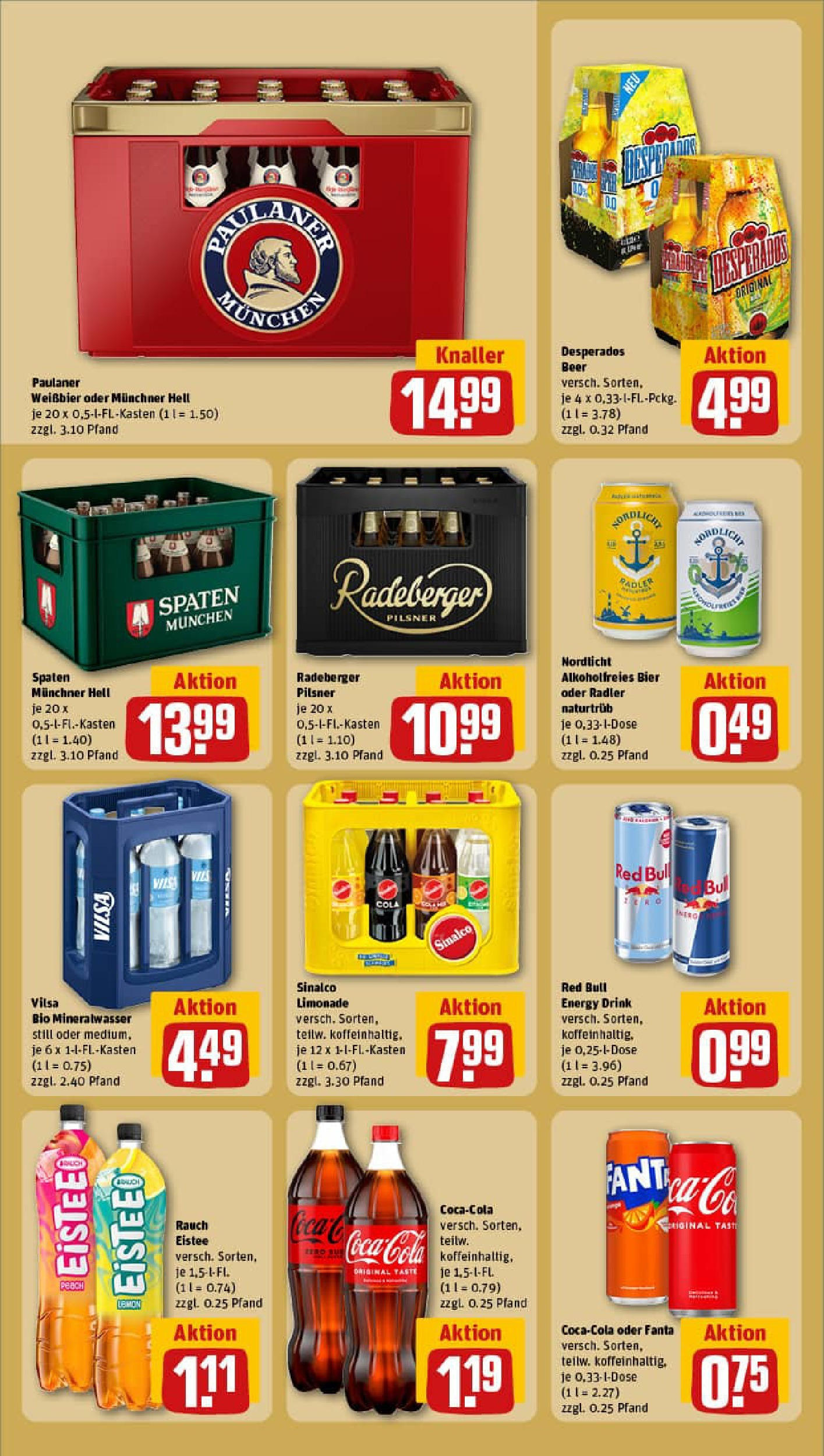 REWE Prospekt ab 27.07.2025 zum Blättern » Angebote | Seite: 20 | Produkte: Fanta, Limonade, Desperados, Paulaner REWE Prospekt ab 27.07.2025 zum Blättern » Angebote | Seite: 20 | Produkte: Fanta, Limonade, Desperados, Paulaner