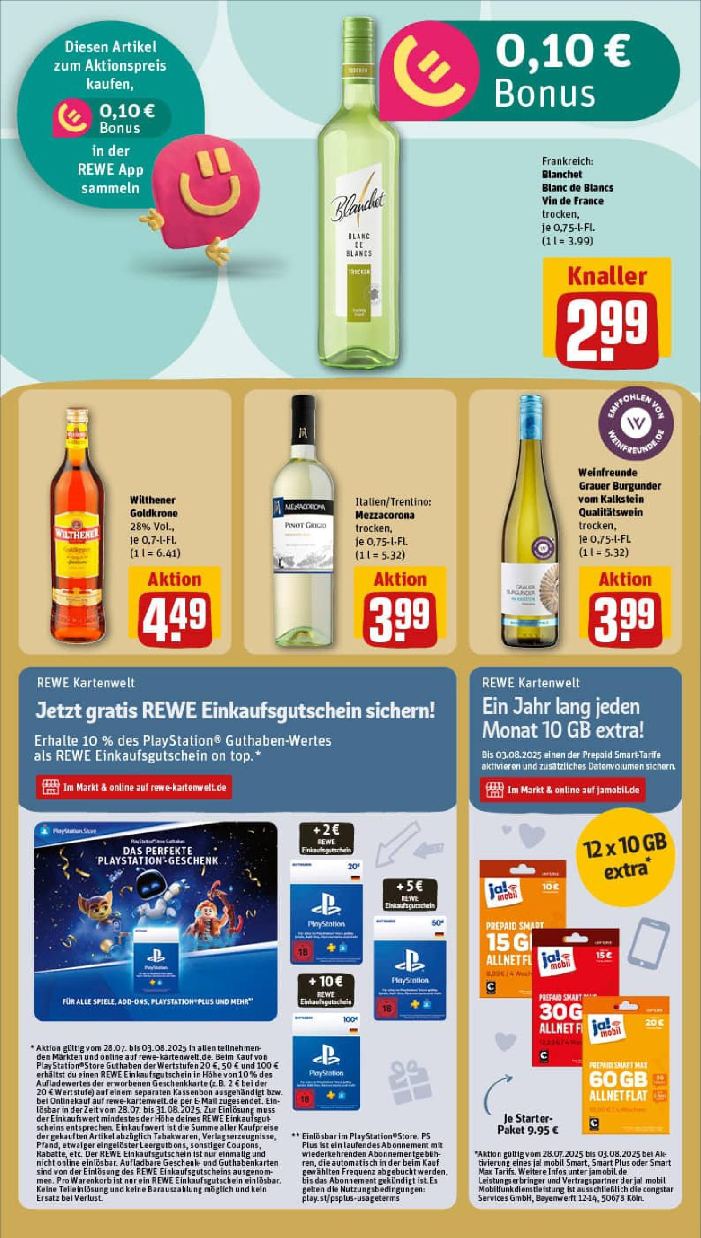 REWE Prospekt ab 27.07.2025 zum Blättern » Angebote | Seite: 21 | Produkte: Top, Playstation, Wilthener REWE Prospekt ab 27.07.2025 zum Blättern » Angebote | Seite: 21 | Produkte: Top, Playstation, Wilthener