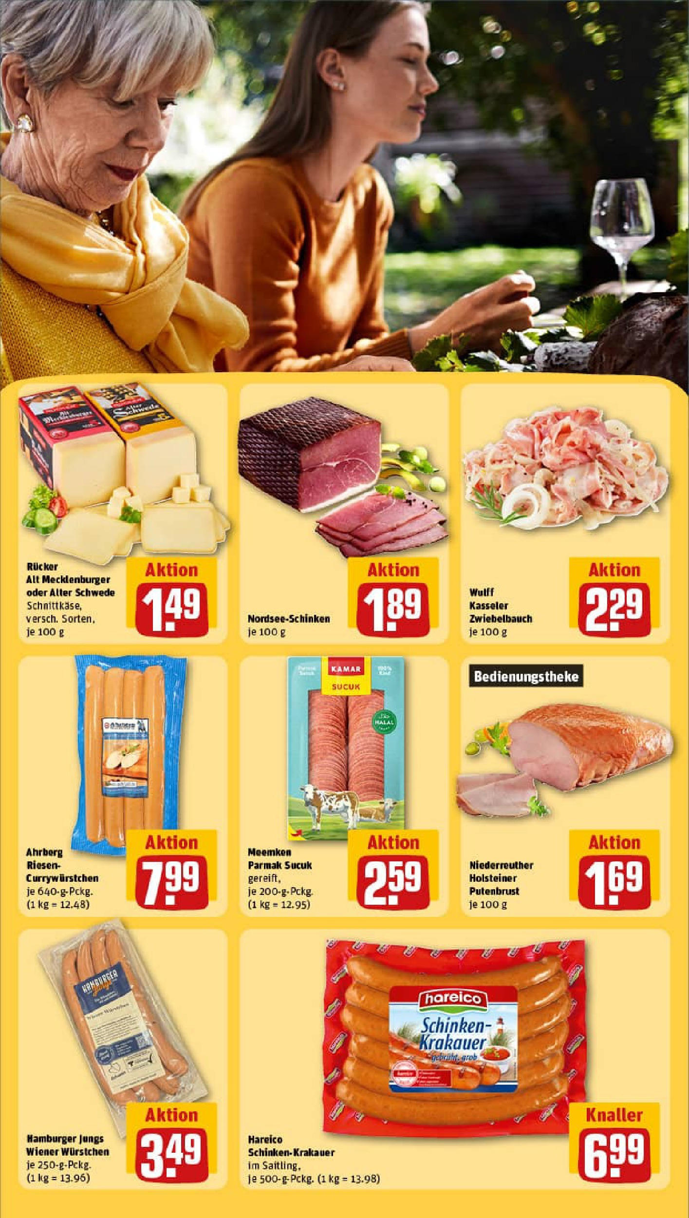 REWE Prospekt ab 27.07.2025 zum Blättern » Angebote | Seite: 25 | Produkte: Wiener wurstchen, Schinken, Meemken