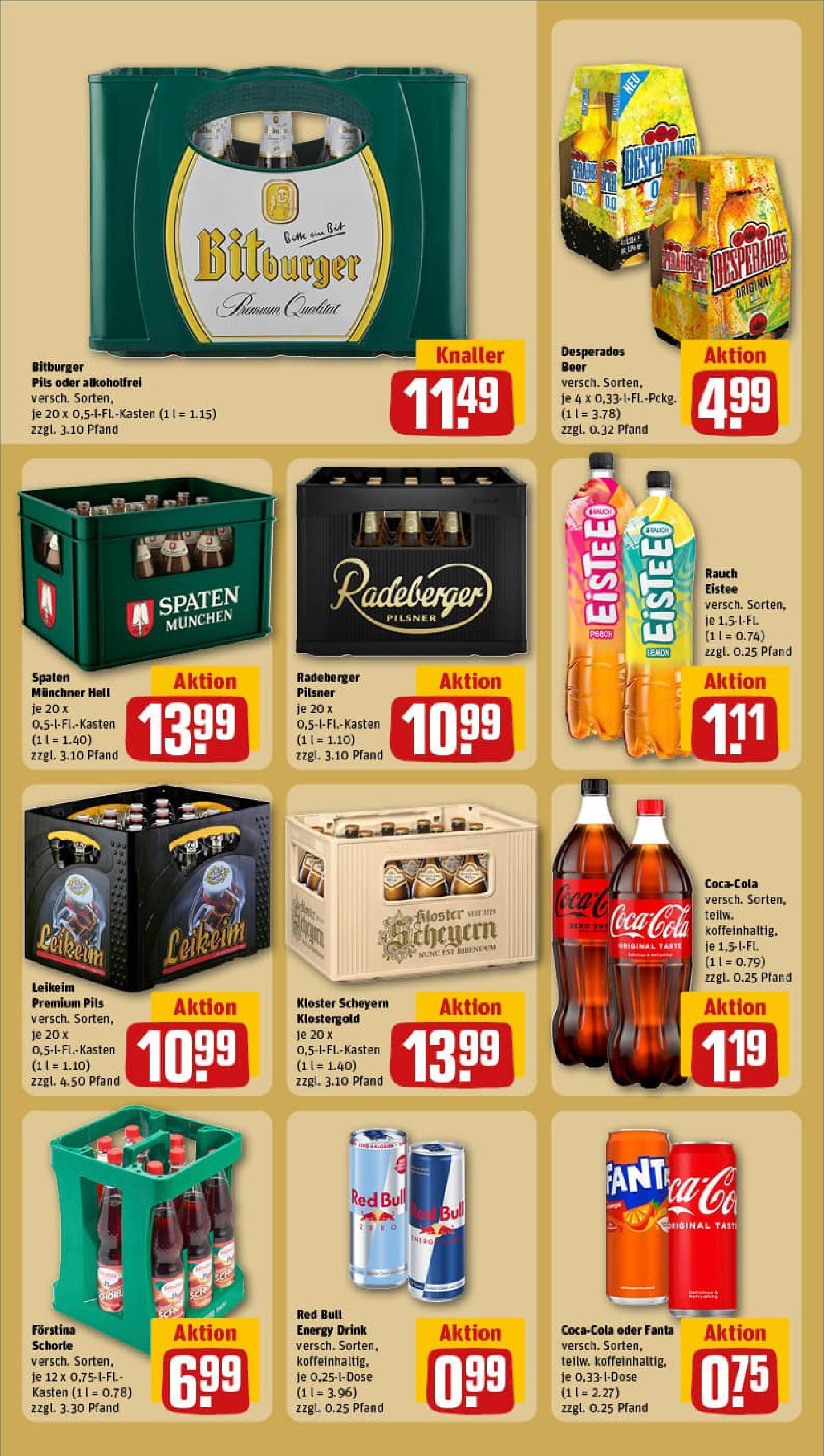 REWE Prospekt ab 27.07.2025 zum Blättern » Angebote | Seite: 18 | Produkte: Red bull, Fanta, Energy, Radeberger pilsner