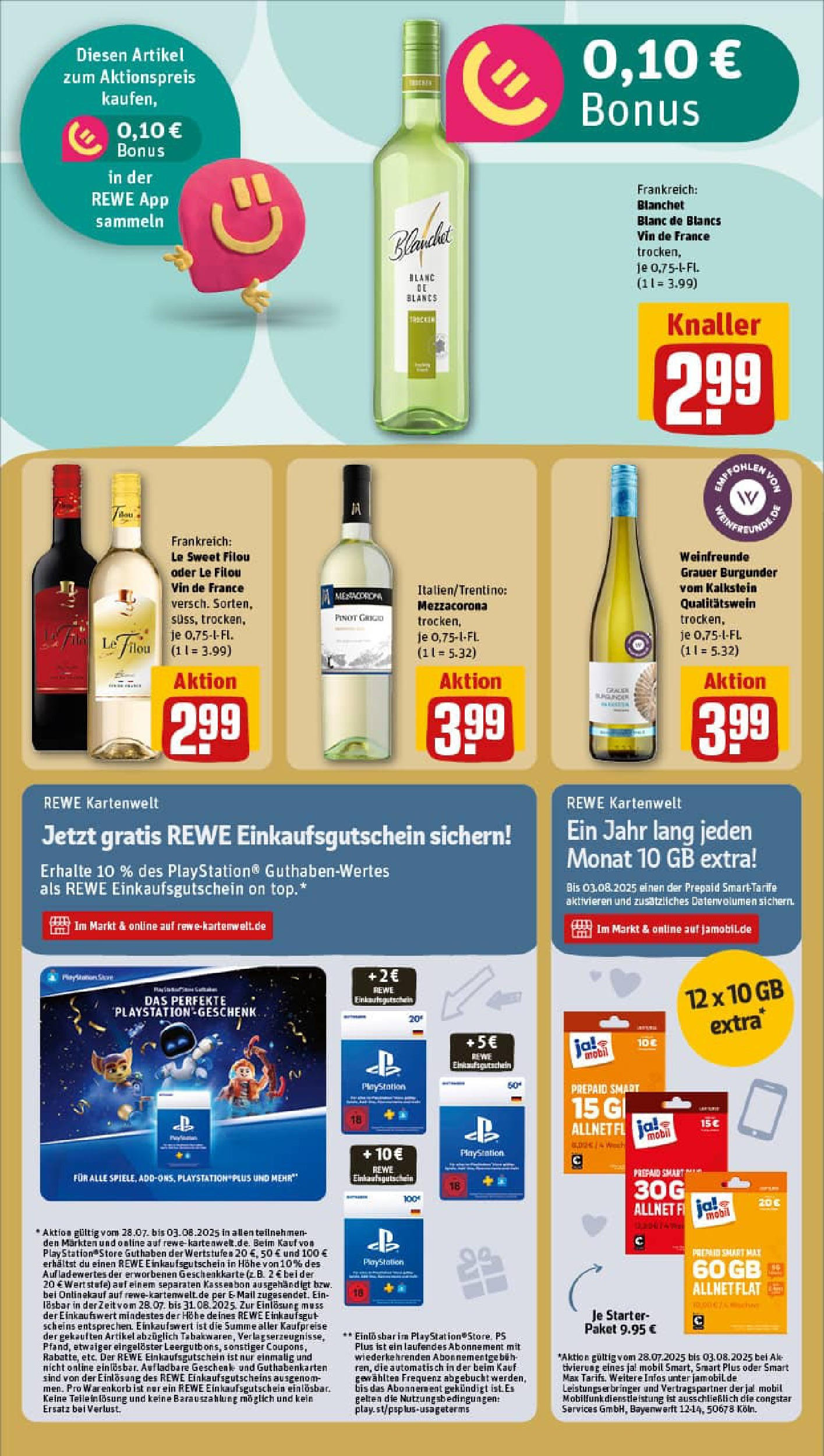 REWE Prospekt ab 27.07.2025 zum Blättern » Angebote | Seite: 21 | Produkte: Top, Playstation, Le filou