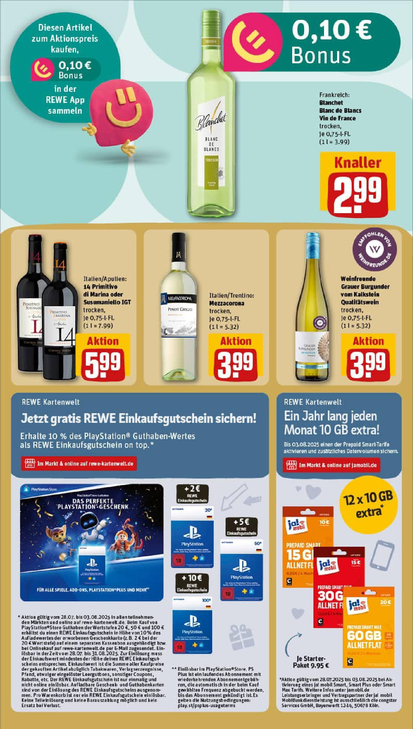 REWE Prospekt ab 27.07.2025 zum Blättern » Angebote | Seite: 21 | Produkte: Top, Playstation REWE Prospekt ab 27.07.2025 zum Blättern » Angebote | Seite: 21 | Produkte: Top, Playstation