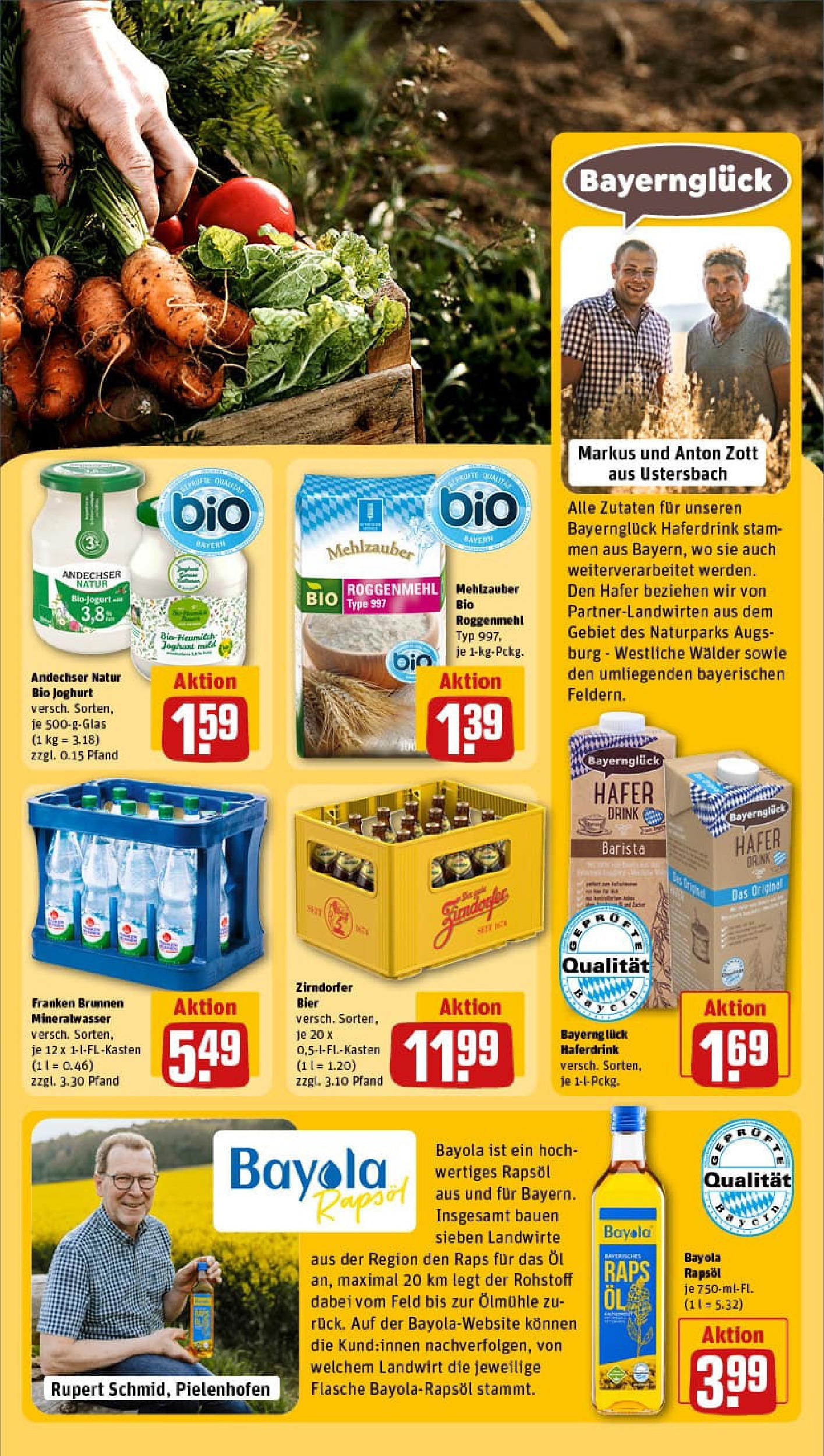 REWE Prospekt ab 27.07.2025 zum Blättern » Angebote | Seite: 23 | Produkte: Öl, Bier, Rapsöl, Mineralwasser