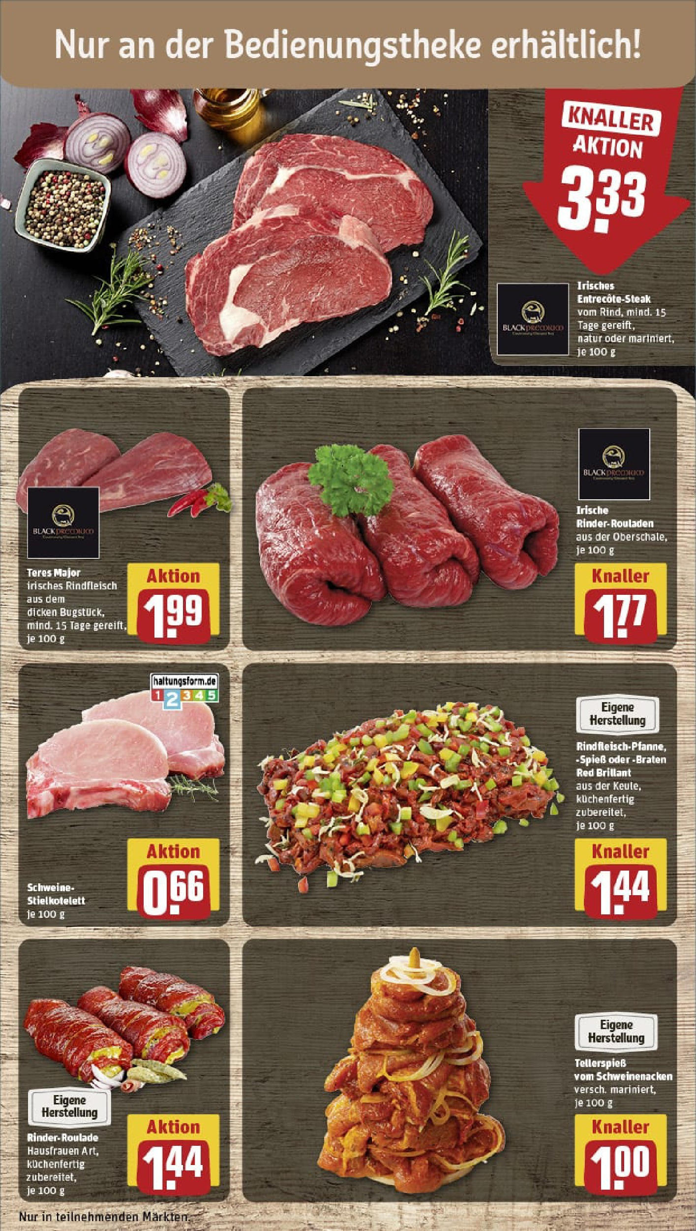 REWE Prospekt ab 28.07.2025 zum Blättern » Angebote | Seite: 14 | Produkte: Rinderrouladen, Schweinenacken, Rindfleisch, Steak REWE Prospekt ab 28.07.2025 zum Blättern » Angebote | Seite: 14 | Produkte: Rinderrouladen, Schweinenacken, Rindfleisch, Steak