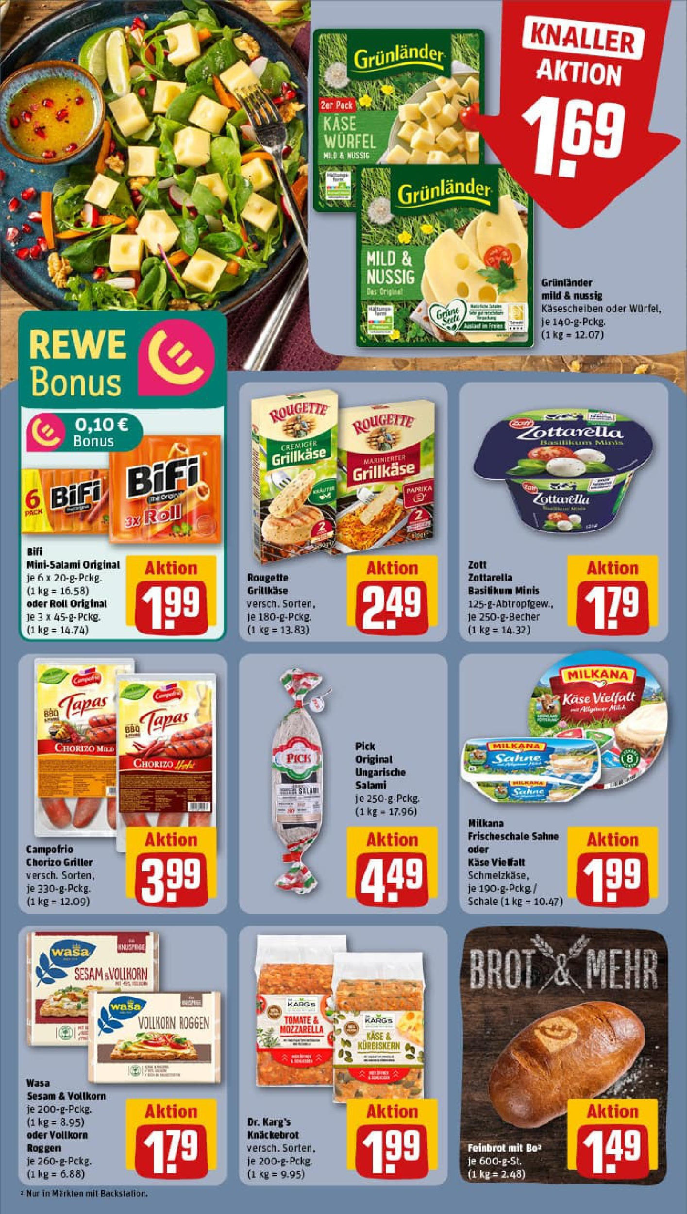 REWE Prospekt ab 27.07.2025 zum Blättern » Angebote | Seite: 14 | Produkte: Käse, Milkana, Sahne, Griller REWE Prospekt ab 27.07.2025 zum Blättern » Angebote | Seite: 14 | Produkte: Käse, Milkana, Sahne, Griller