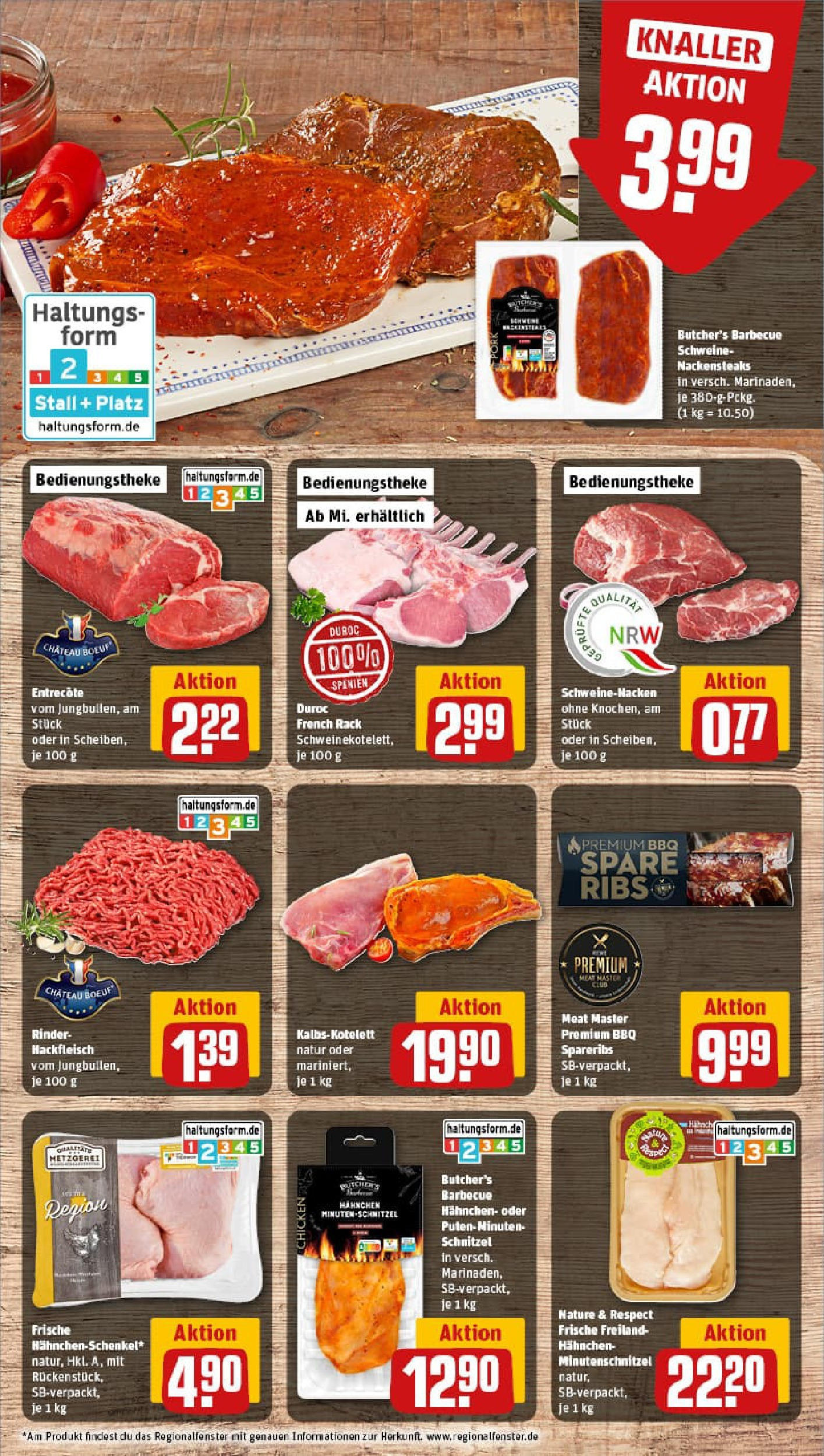 REWE Prospekt ab 27.07.2025 zum Blättern » Angebote | Seite: 12 | Produkte: Nackensteaks, Spare ribs, Schnitzel, Steak REWE Prospekt ab 27.07.2025 zum Blättern » Angebote | Seite: 12 | Produkte: Nackensteaks, Spare ribs, Schnitzel, Steak