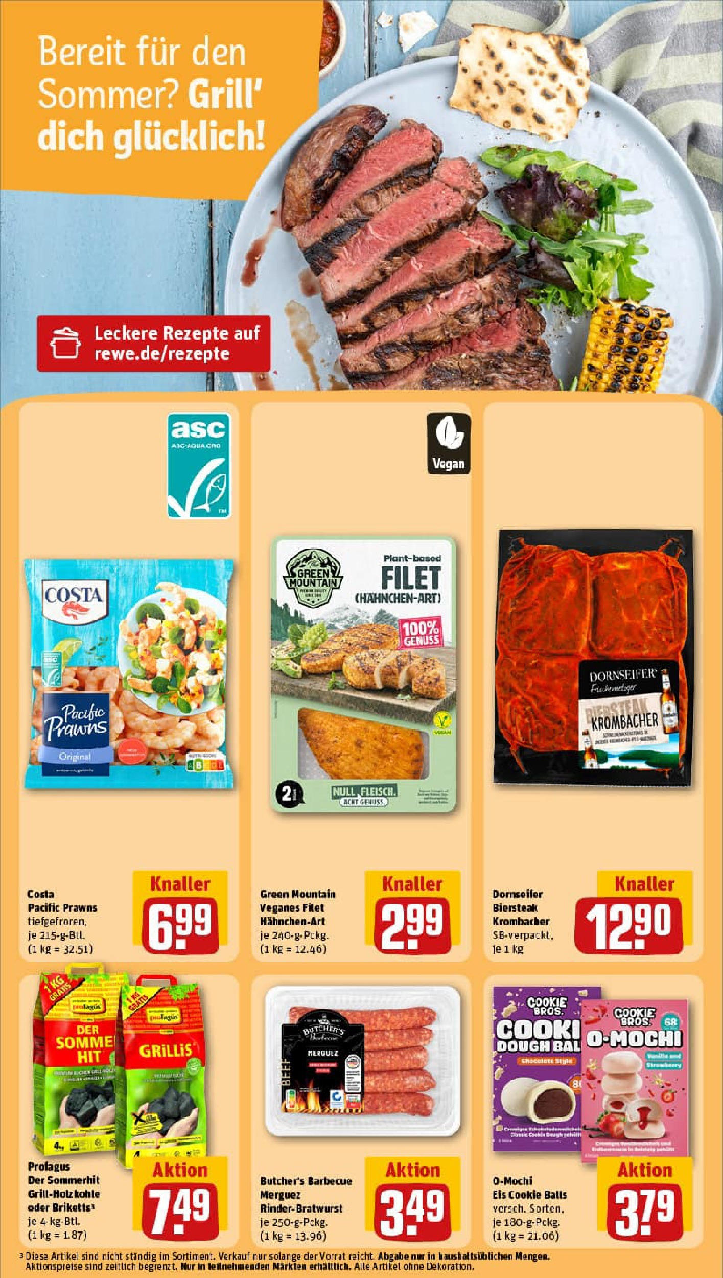 REWE Prospekt ab 27.07.2025 zum Blättern » Angebote | Seite: 22 | Produkte: Krombacher, Steak, Eis REWE Prospekt ab 27.07.2025 zum Blättern » Angebote | Seite: 22 | Produkte: Krombacher, Steak, Eis