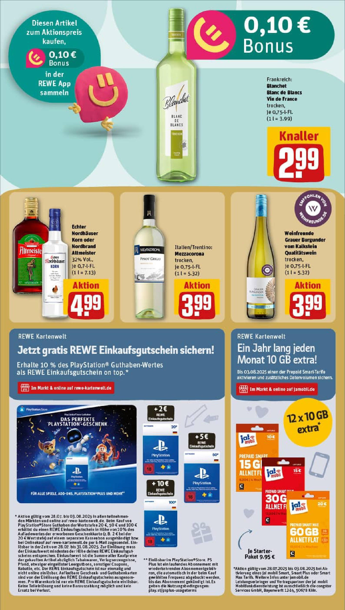 REWE Prospekt ab 27.07.2025 zum Blättern » Angebote | Seite: 19 | Produkte: Top, Playstation REWE Prospekt ab 27.07.2025 zum Blättern » Angebote | Seite: 19 | Produkte: Top, Playstation