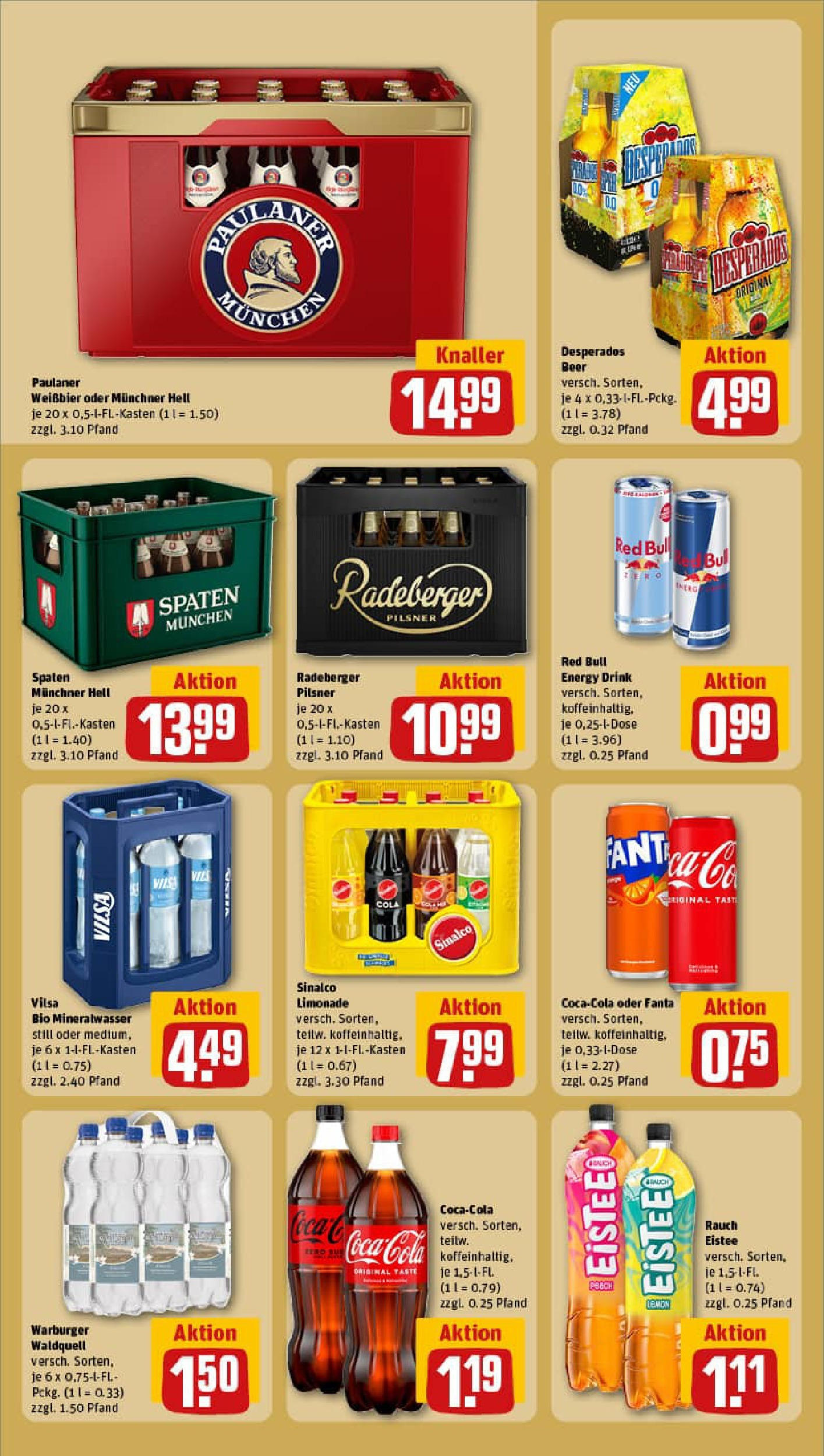 REWE Prospekt ab 27.07.2025 zum Blättern » Angebote | Seite: 20 | Produkte: Sinalco, Red bull, Cola, Mineralwasser REWE Prospekt ab 27.07.2025 zum Blättern » Angebote | Seite: 20 | Produkte: Sinalco, Red bull, Cola, Mineralwasser