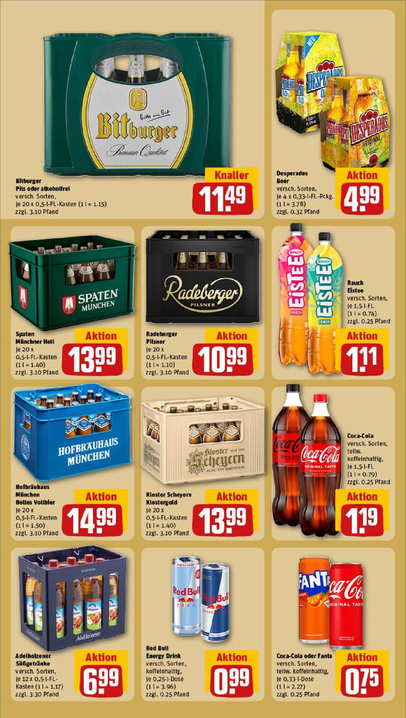 REWE Prospekt ab 27.07.2025 zum Blättern » Angebote | Seite: 20 | Produkte: Cola, Energy, Adelholzener, Radeberger pilsner