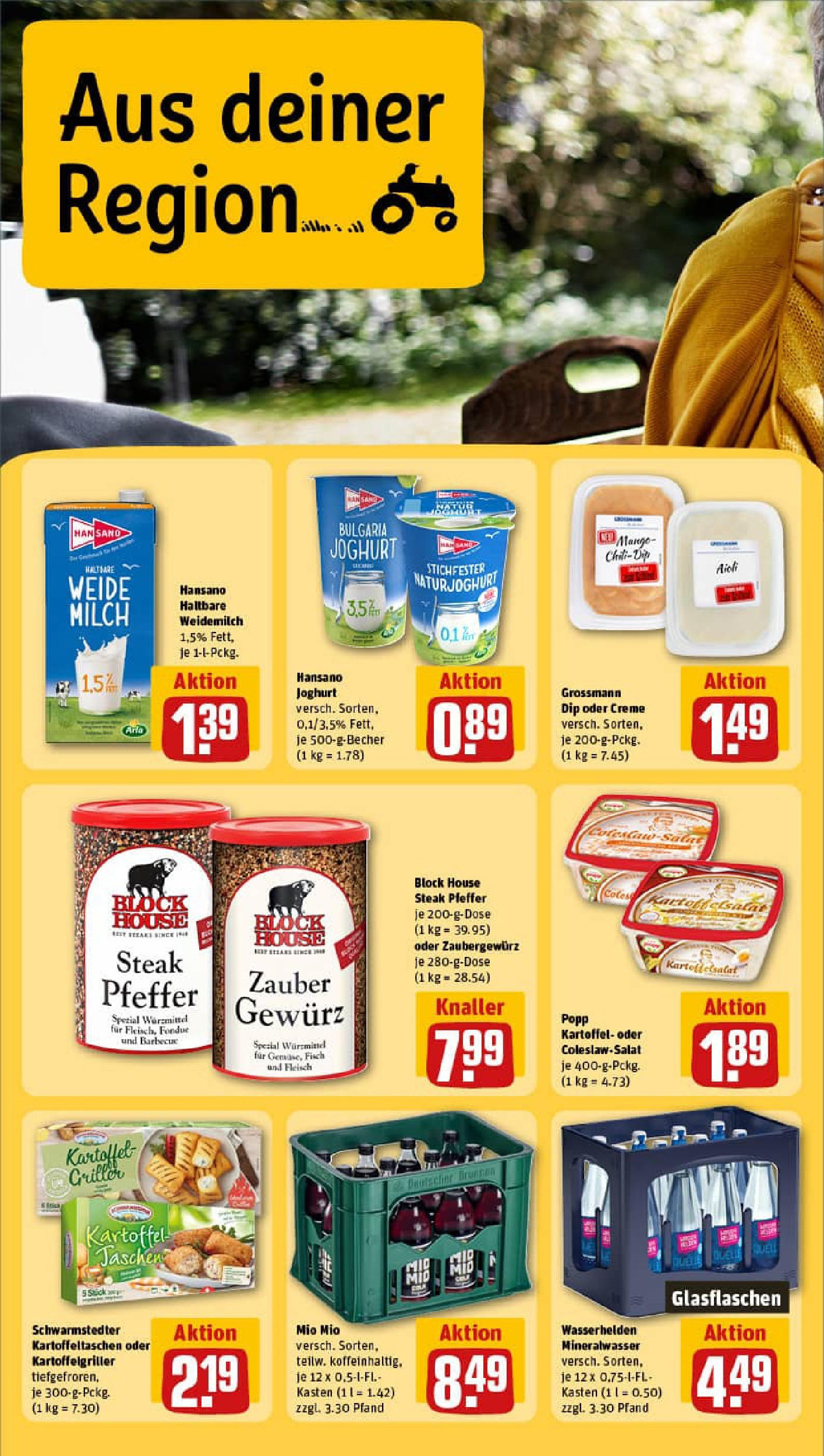 REWE Prospekt ab 27.07.2025 zum Blättern » Angebote | Seite: 24 | Produkte: Joghurt, Mineralwasser, Mango, Fondue REWE Prospekt ab 27.07.2025 zum Blättern » Angebote | Seite: 24 | Produkte: Joghurt, Mineralwasser, Mango, Fondue