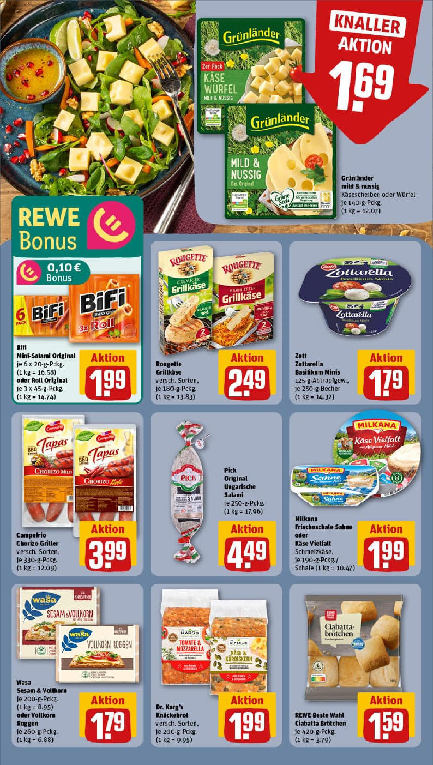 REWE Prospekt ab 27.07.2025 zum Blättern » Angebote | Seite: 16 | Produkte: Käse, Milkana, Sahne, Griller REWE Prospekt ab 27.07.2025 zum Blättern » Angebote | Seite: 16 | Produkte: Käse, Milkana, Sahne, Griller