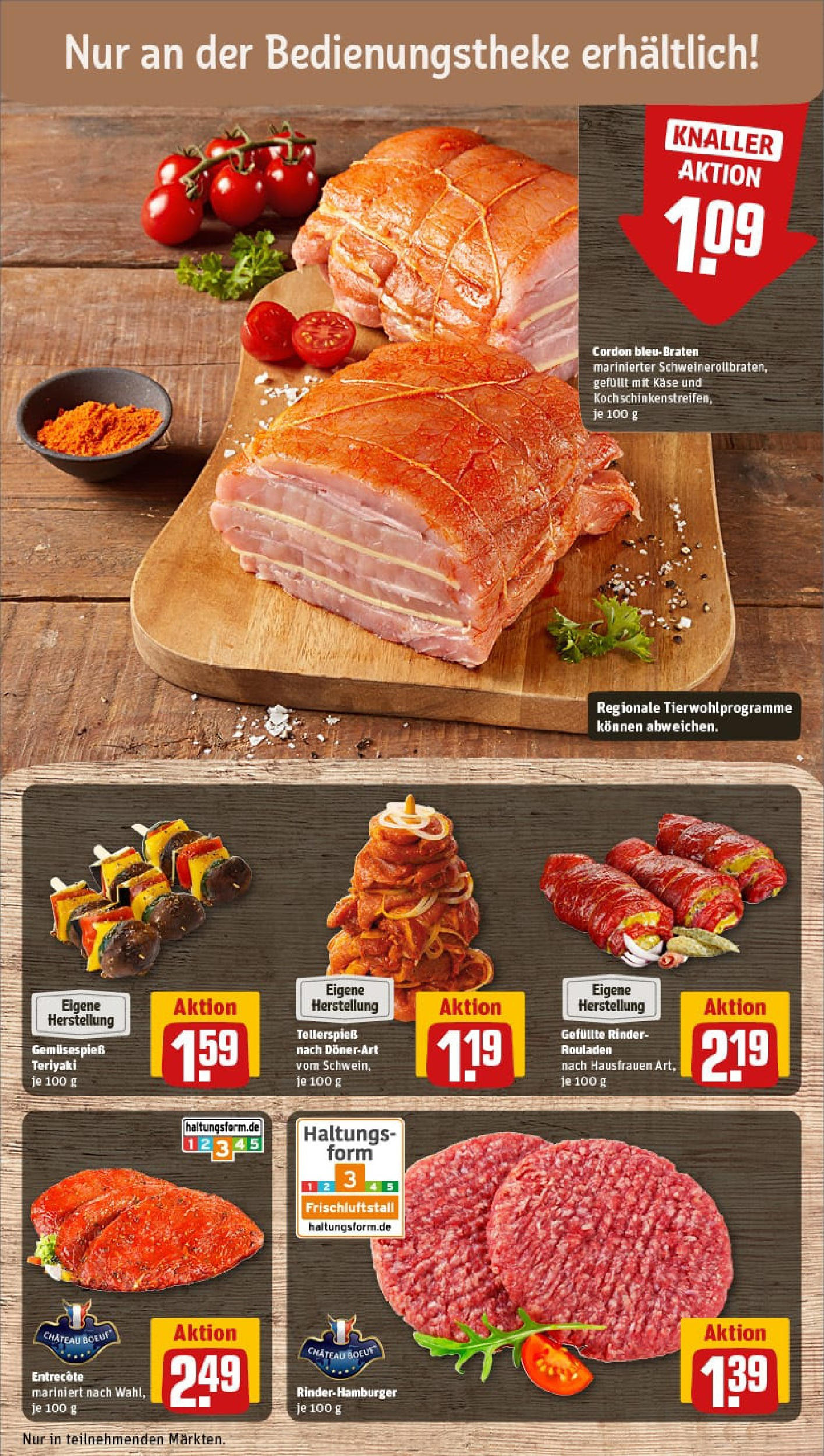 REWE Prospekt ab 27.07.2025 zum Blättern » Angebote | Seite: 14 | Produkte: Käse, Burger, Entrecote, Steak REWE Prospekt ab 27.07.2025 zum Blättern » Angebote | Seite: 14 | Produkte: Käse, Burger, Entrecote, Steak