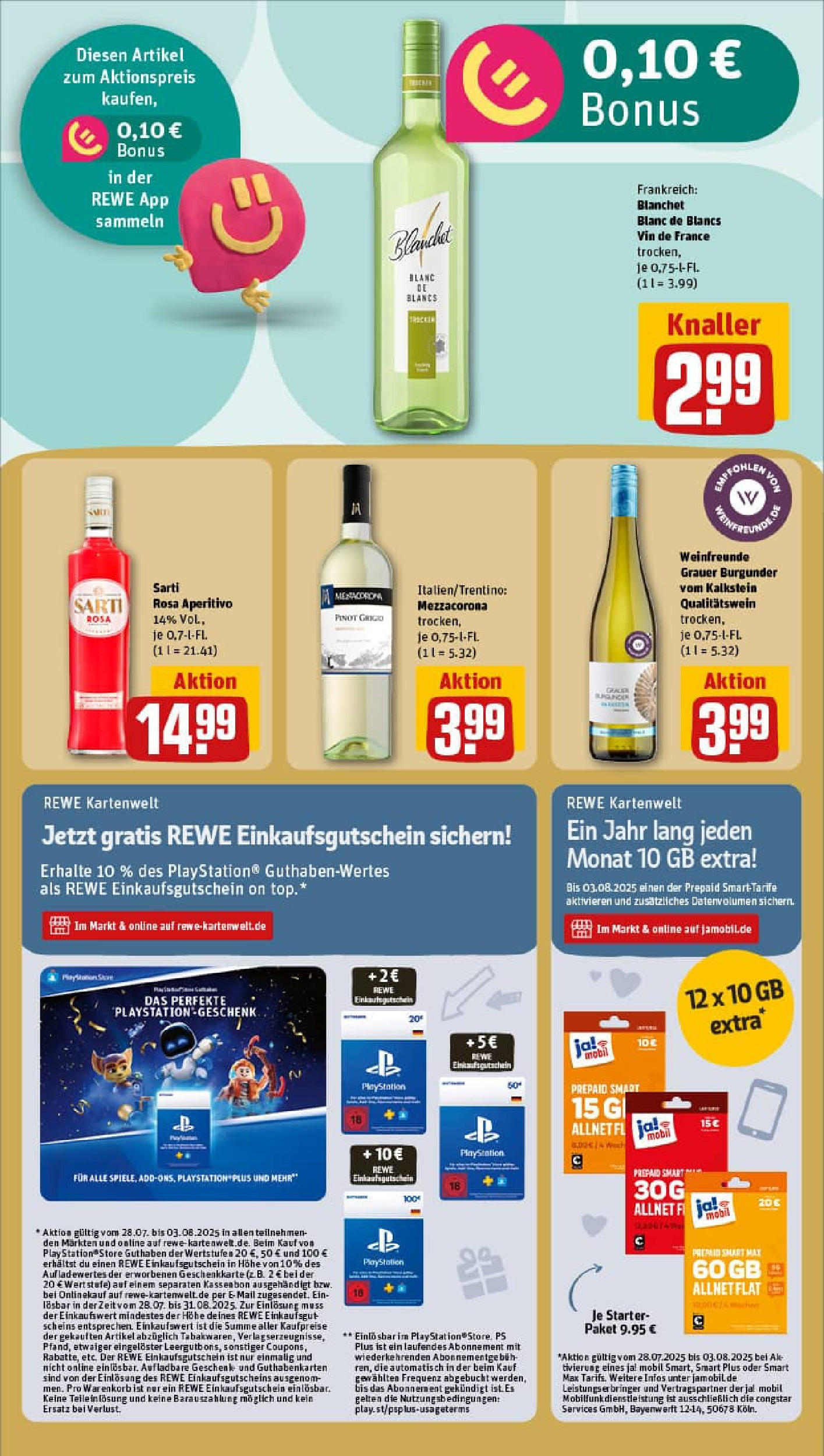 REWE Prospekt ab 27.07.2025 zum Blättern » Angebote | Seite: 21 | Produkte: Top, Playstation REWE Prospekt ab 27.07.2025 zum Blättern » Angebote | Seite: 21 | Produkte: Top, Playstation