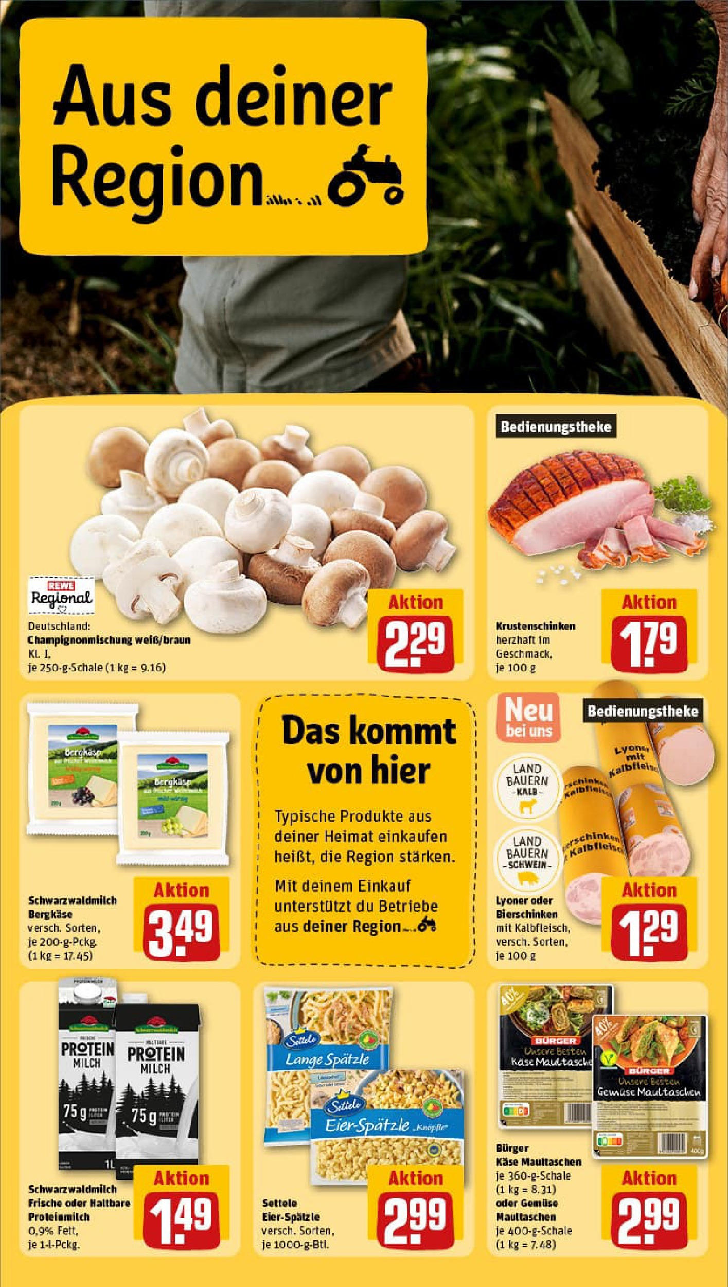 REWE Prospekt ab 27.07.2025 zum Blättern » Angebote | Seite: 24 | Produkte: Milch, Burger, Gemüse, Maultaschen REWE Prospekt ab 27.07.2025 zum Blättern » Angebote | Seite: 24 | Produkte: Milch, Burger, Gemüse, Maultaschen