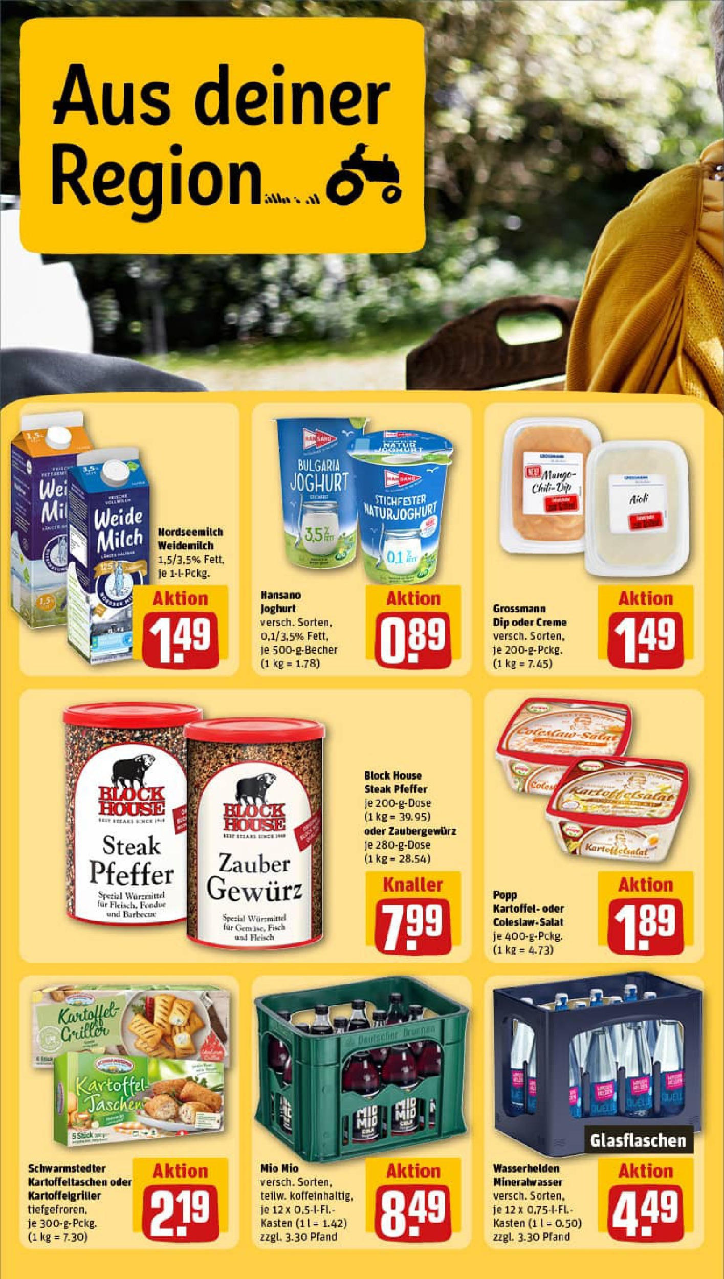 REWE Prospekt ab 27.07.2025 zum Blättern » Angebote | Seite: 24 | Produkte: Joghurt, Fisch, Mango, Fondue REWE Prospekt ab 27.07.2025 zum Blättern » Angebote | Seite: 24 | Produkte: Joghurt, Fisch, Mango, Fondue