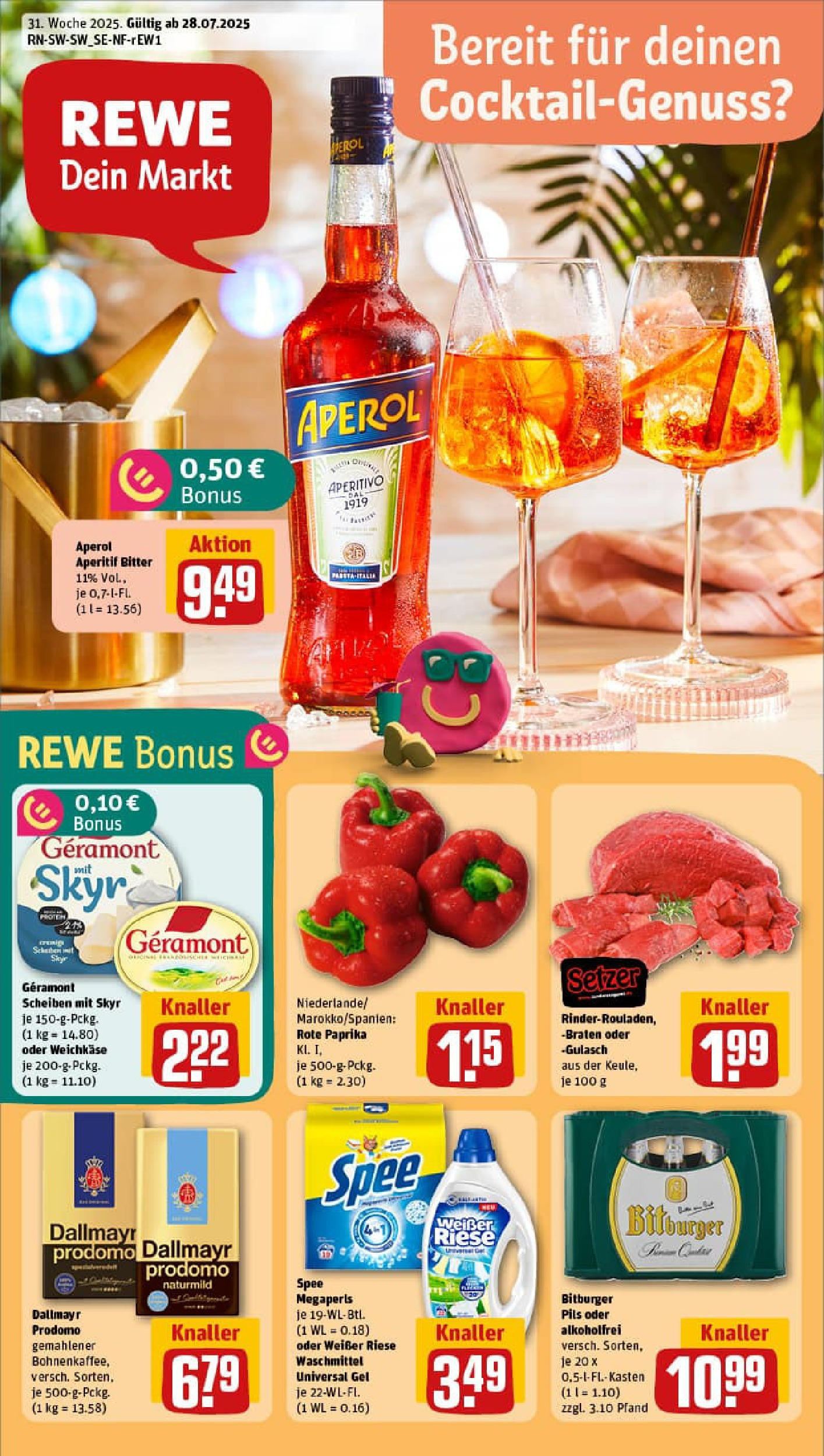 REWE Prospekt ab 27.07.2025 nächste Woche - Prospekt Schwäbisch Hall	
