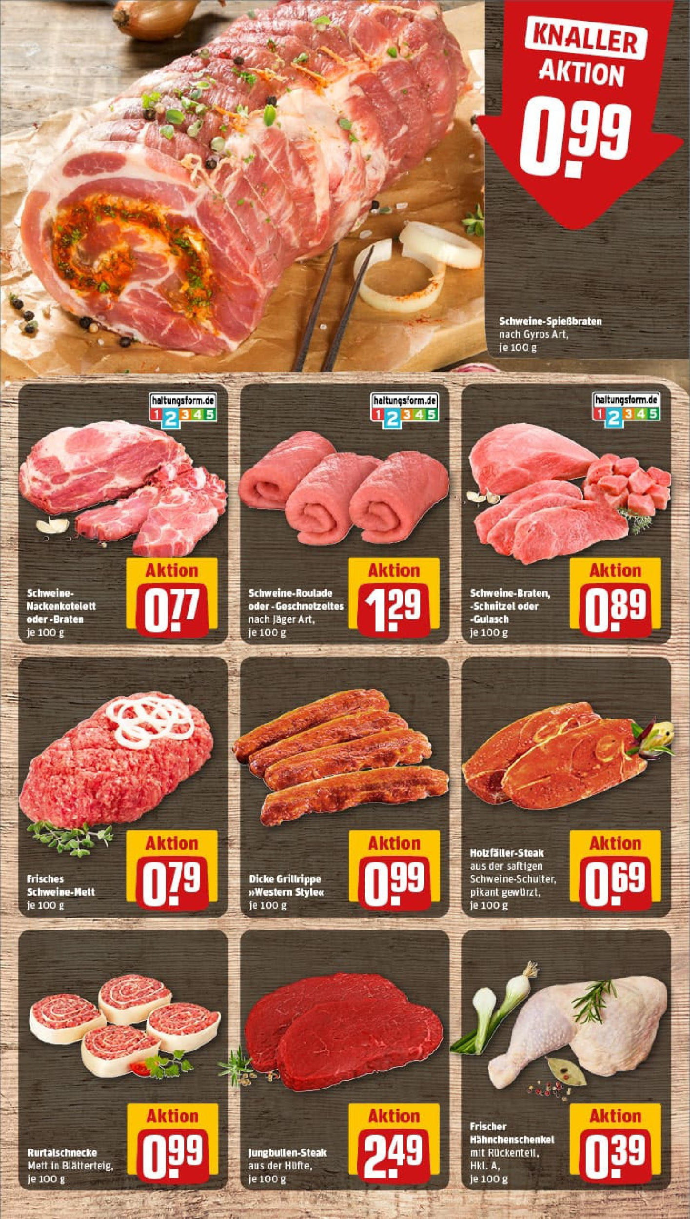 REWE Prospekt ab 27.07.2025 zum Blättern » Angebote | Seite: 12 | Produkte: Hahnchenschenkel, Gyros, Gulasch, Steak REWE Prospekt ab 27.07.2025 zum Blättern » Angebote | Seite: 12 | Produkte: Hahnchenschenkel, Gyros, Gulasch, Steak
